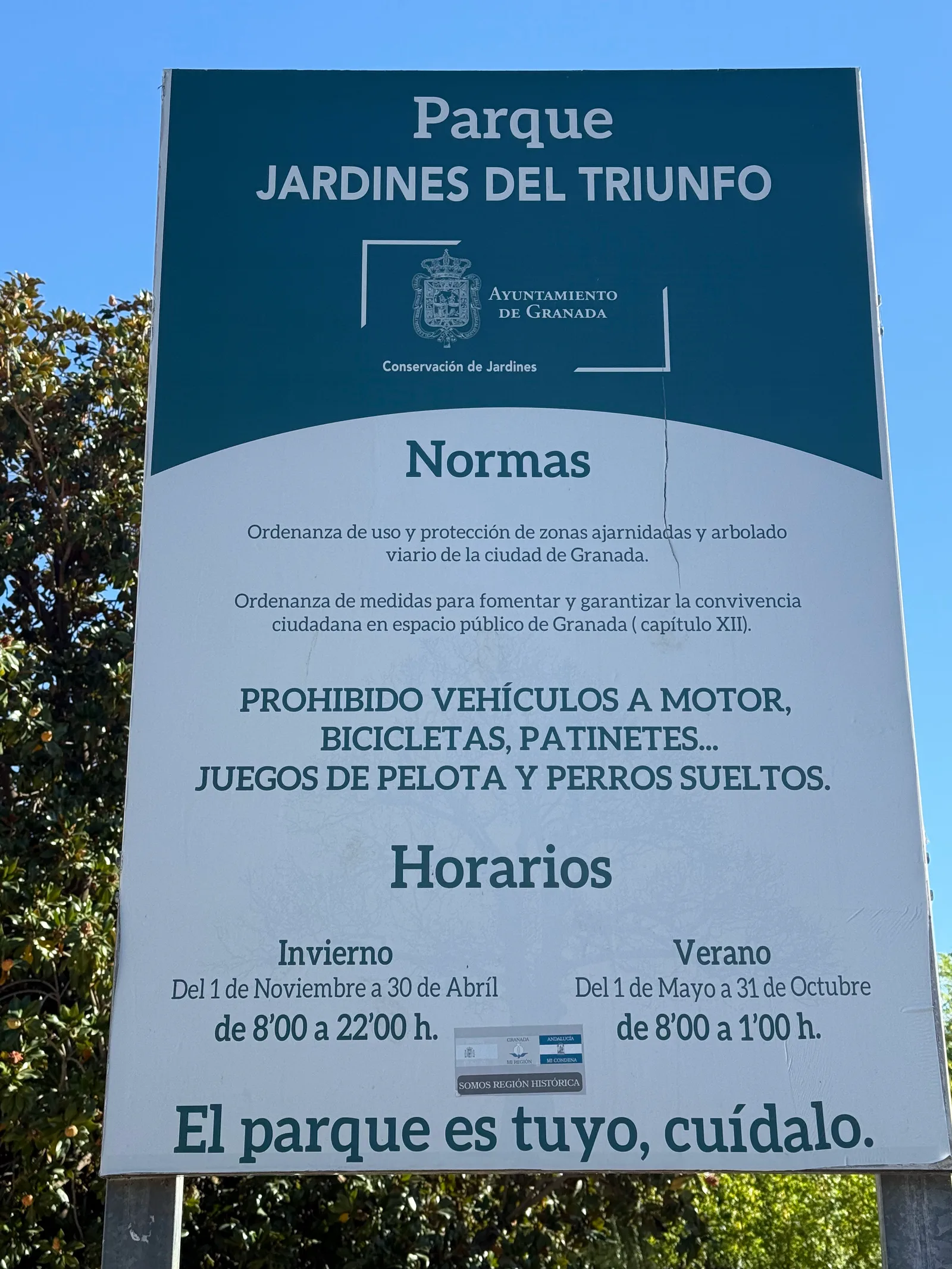 Interior at Jardines del Triunfo Granada — travel photo