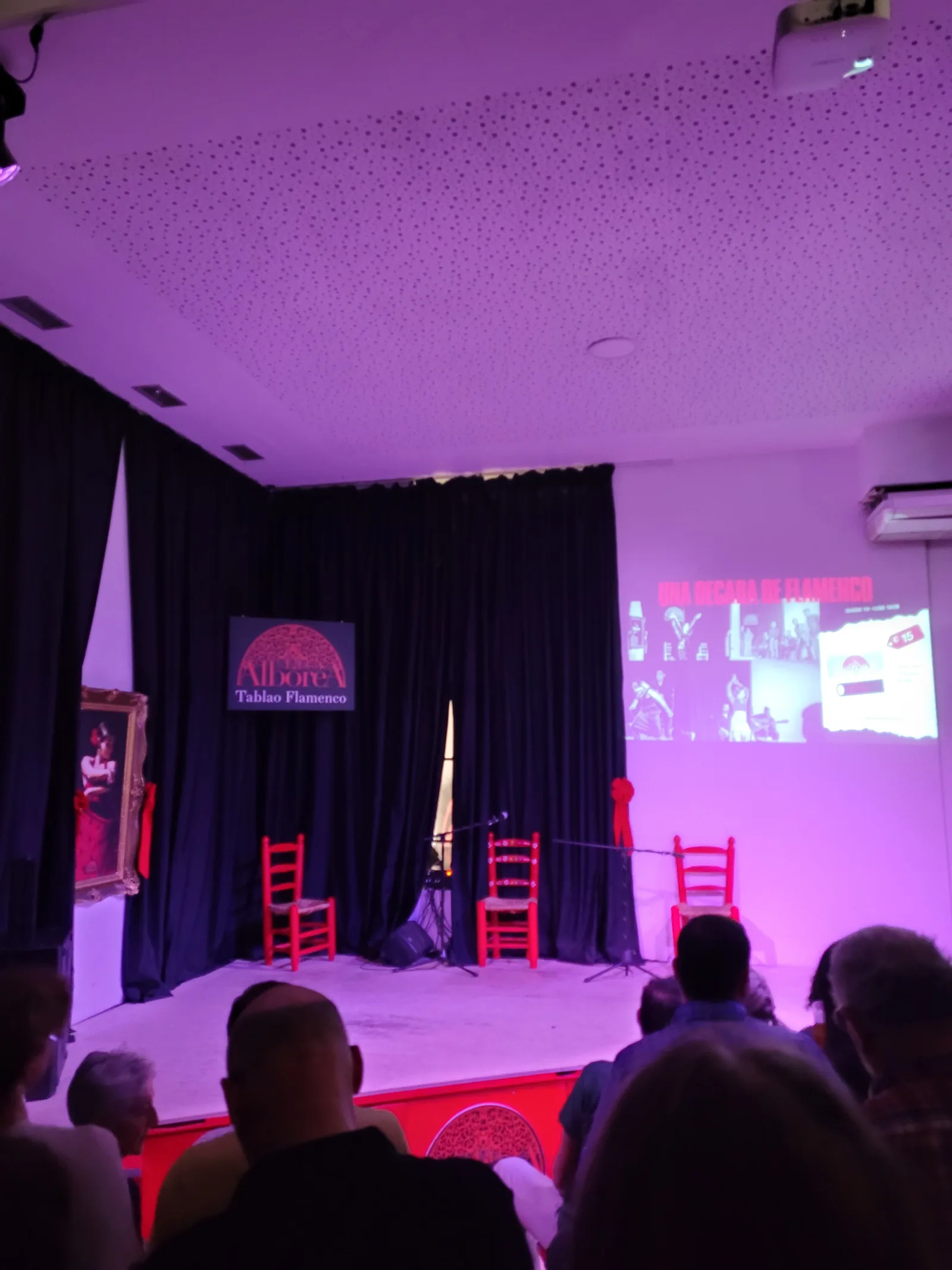 Atmosphere at Tablao Flamenco La Alborea Granada Granada — travel photo