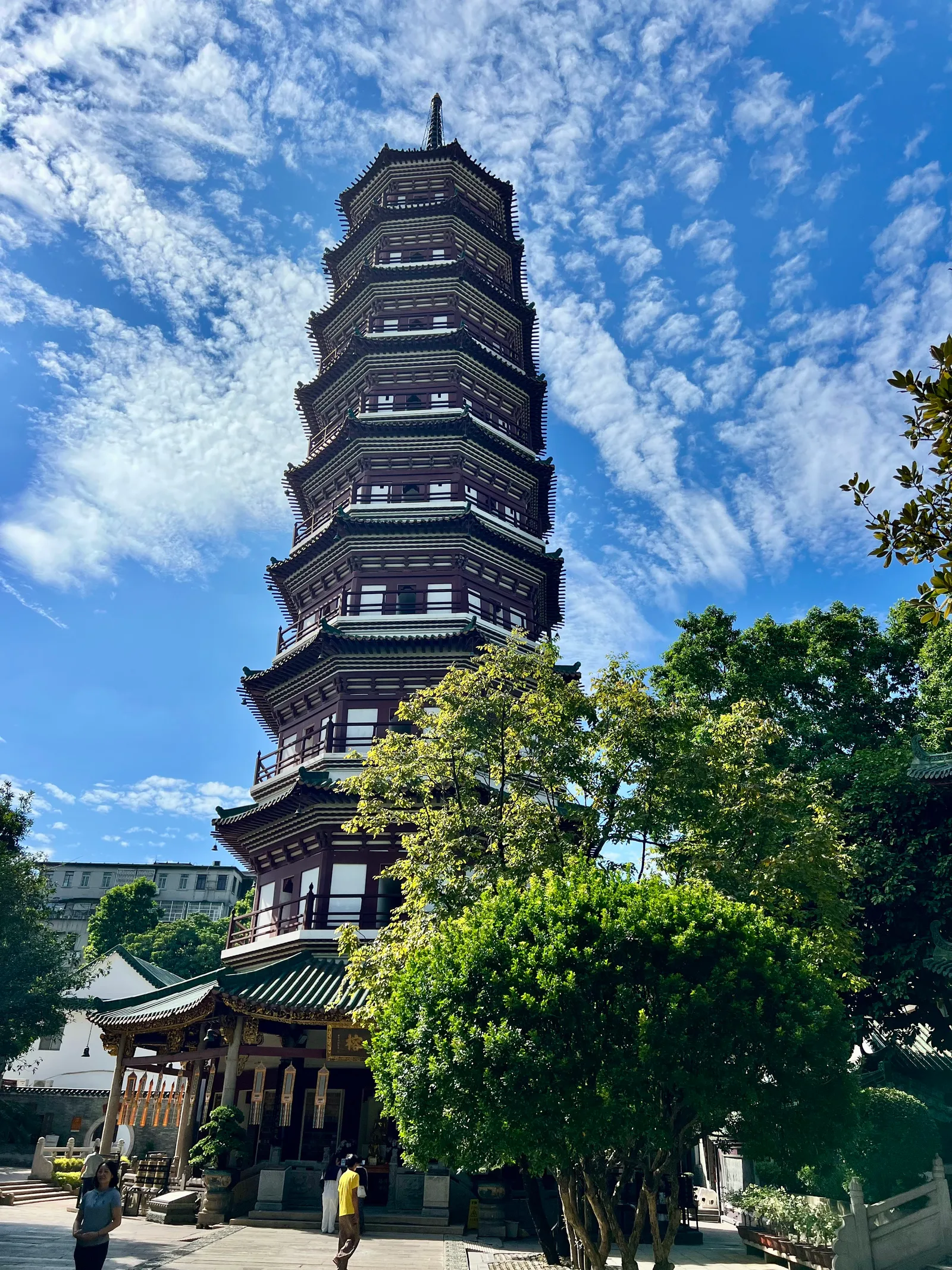 Main view at Temple of the Six Banyan Trees Guangzhou — travel photo