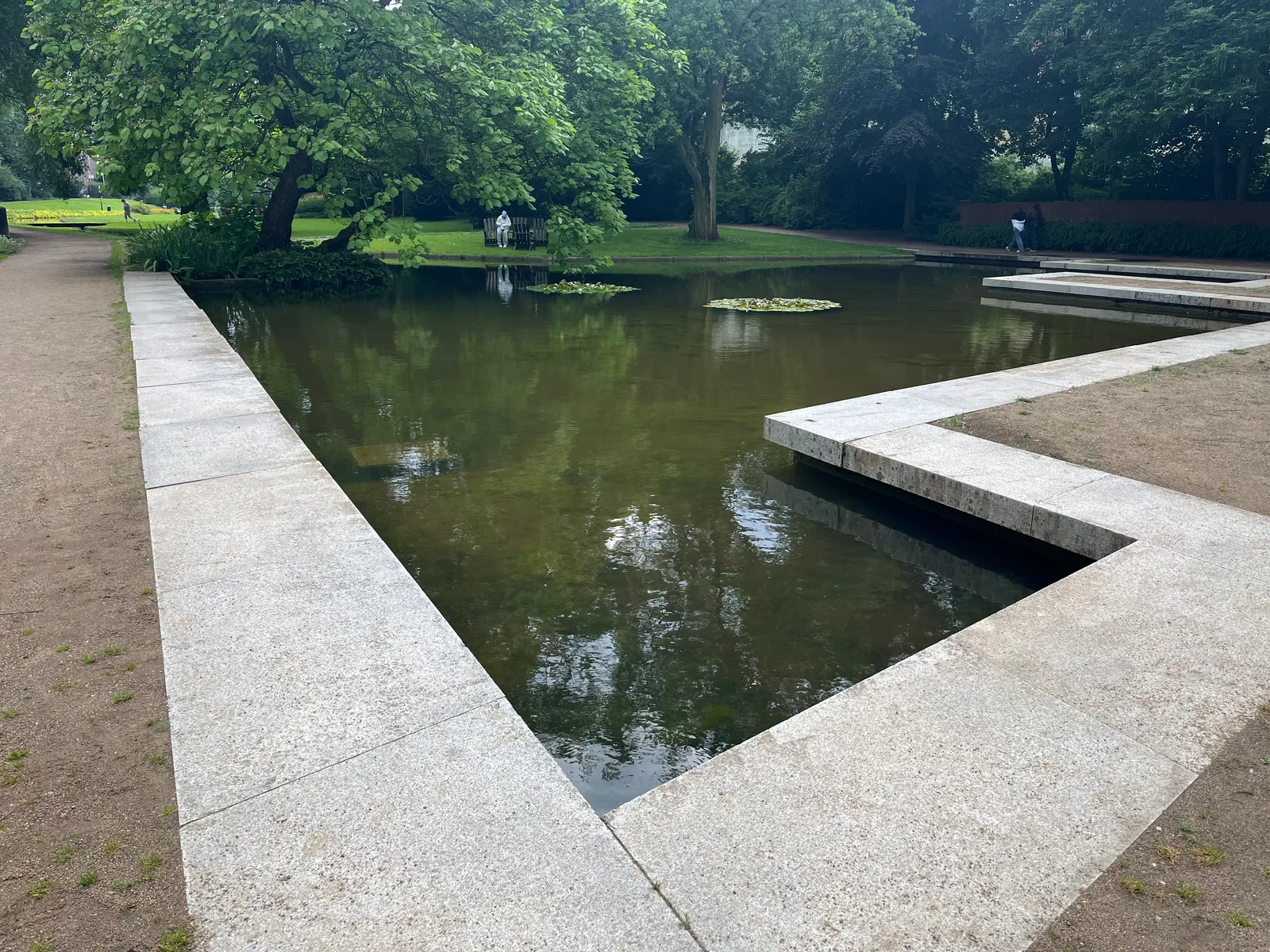 Atmosphere at Kleine Wallanlagen Hamburg — travel photo