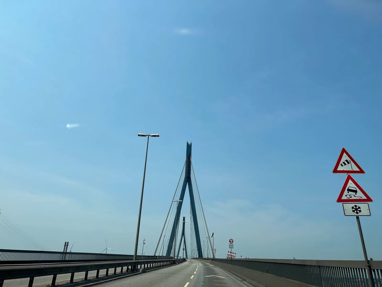Atmosphere at Köhlbrand Bridge Hamburg — travel photo