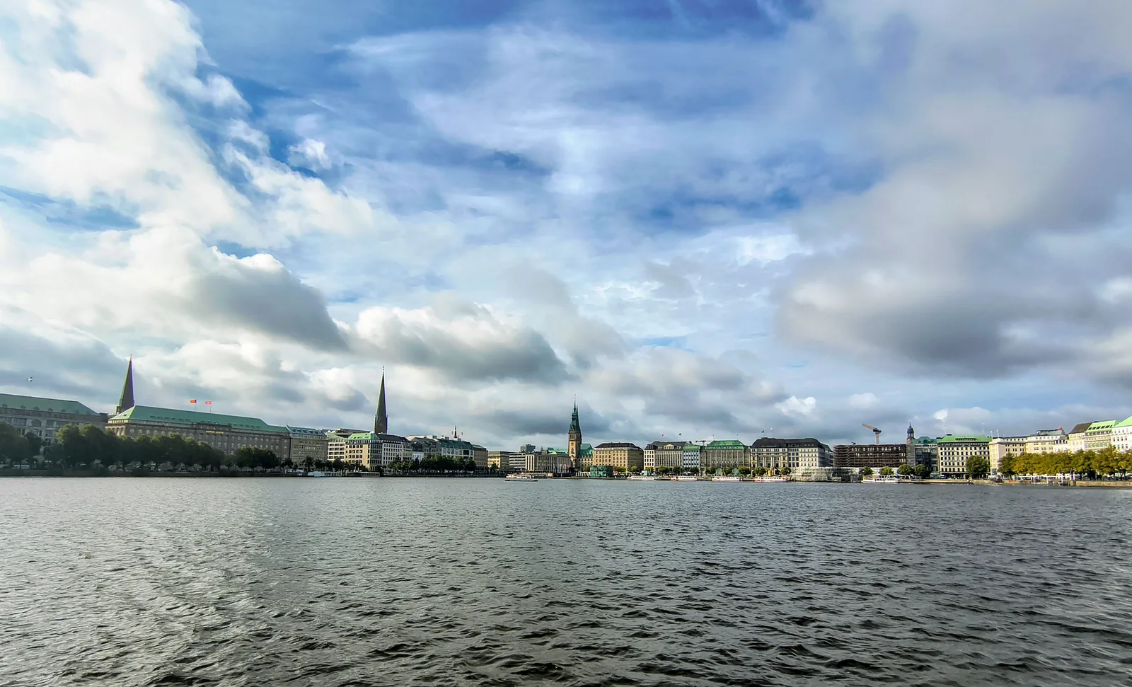 Main view at Lombard Bridge Hamburg — travel photo