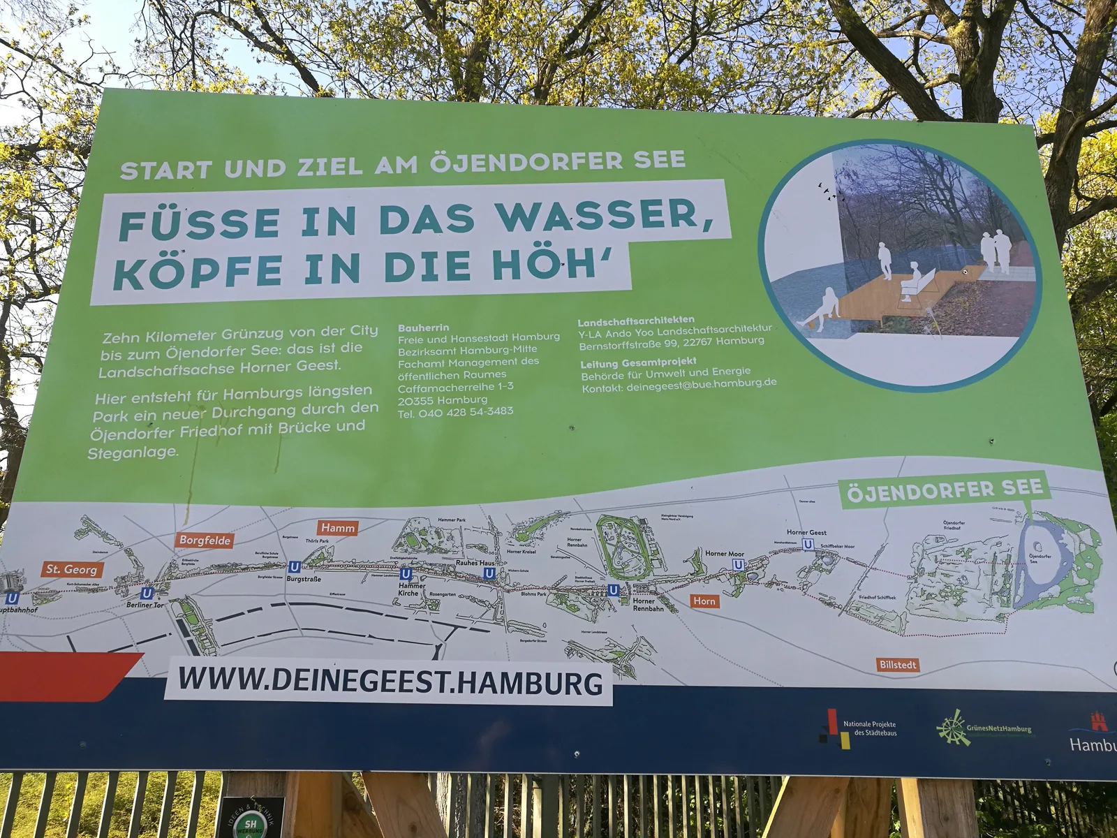 Main view at Öjendorfer Park Hamburg — travel photo