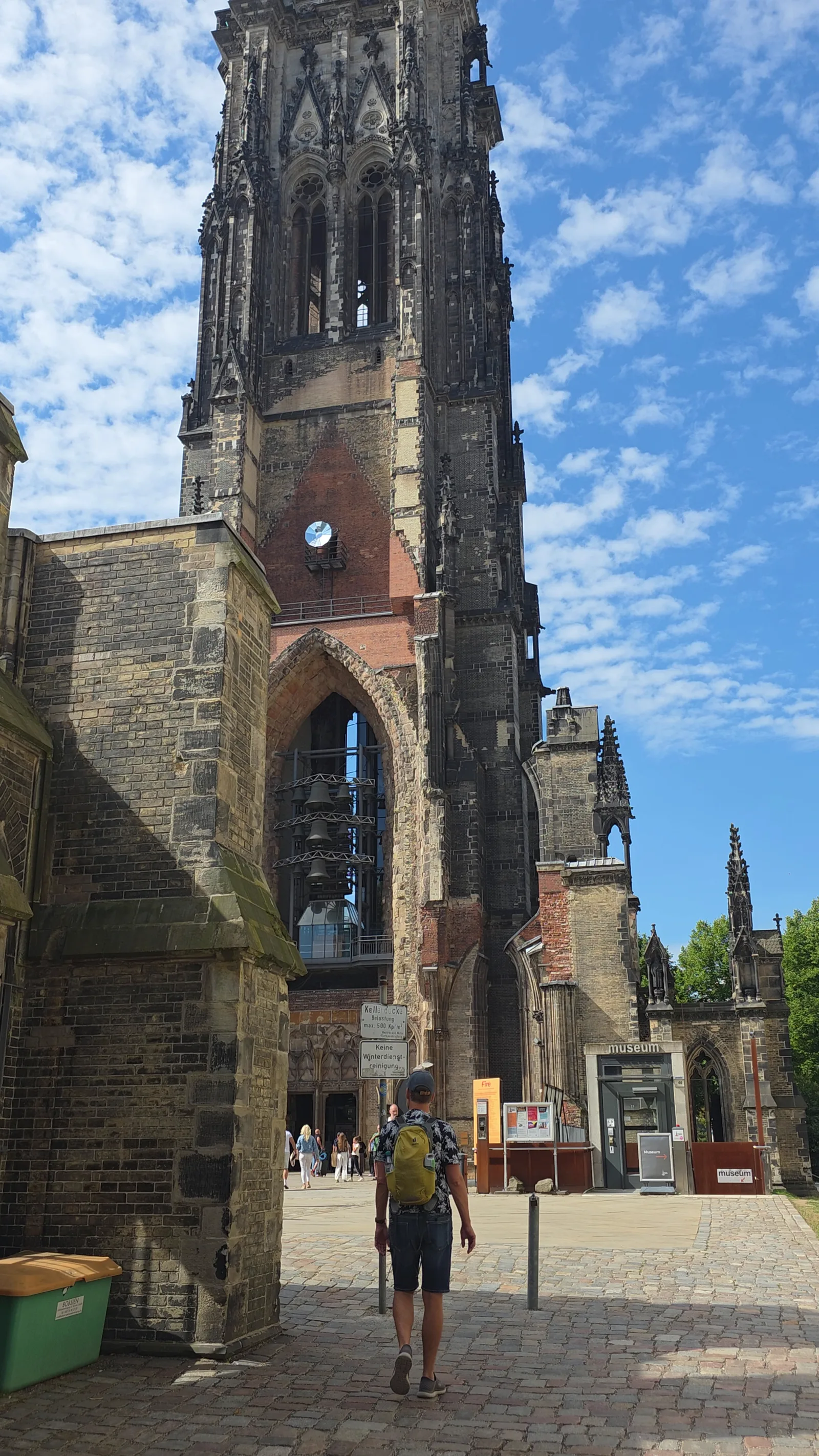 Main view at St. Nikolai Memorial Hamburg — travel photo