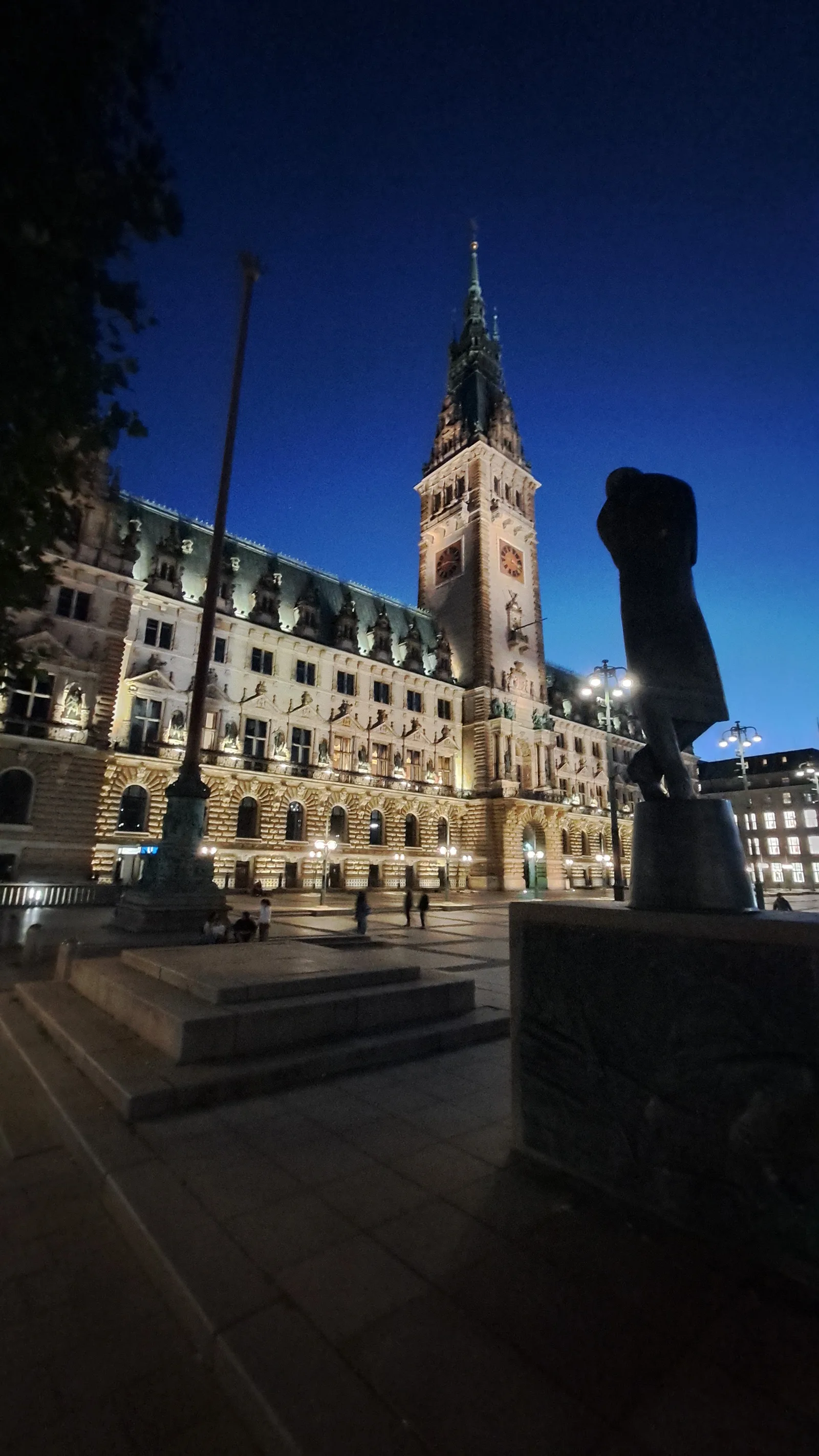 Main view at Town Hall Market Hamburg — travel photo
