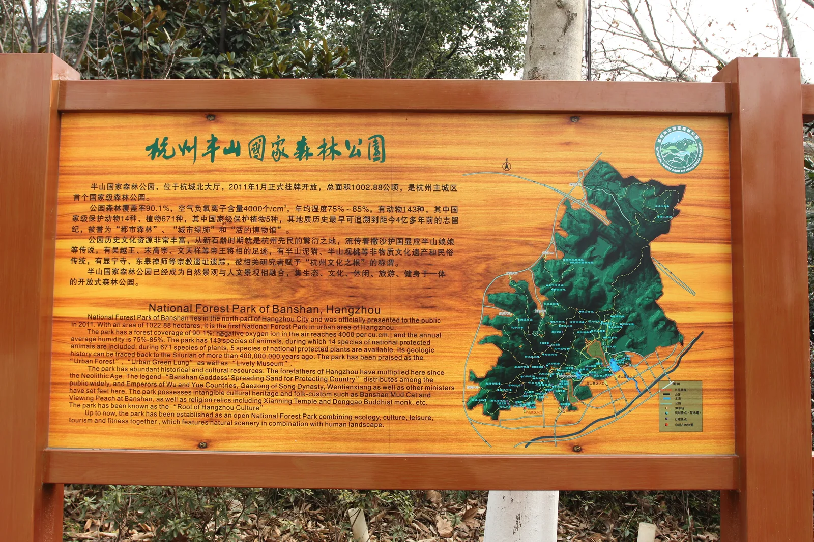 Main view at Hangzhou Banshan National Forest Park Hangzhou — travel photo