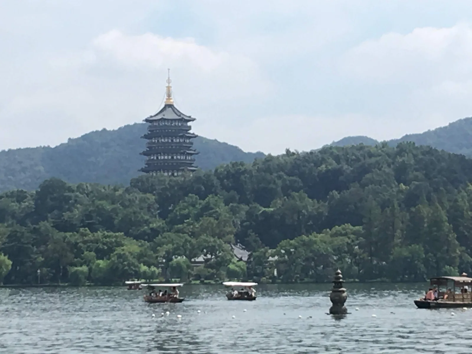 Main view at Three Pools Mirroring the Moon Hangzhou — travel photo