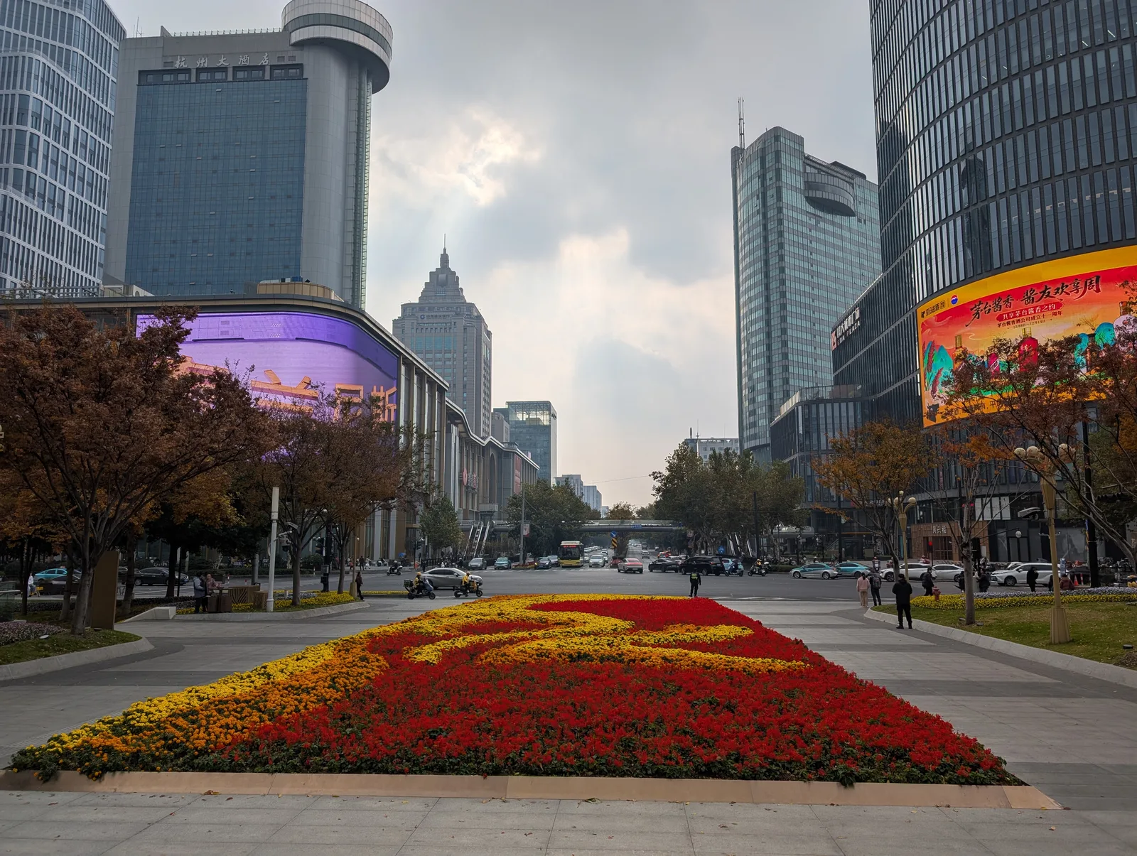 Main view at Wulin Square Hangzhou — travel photo