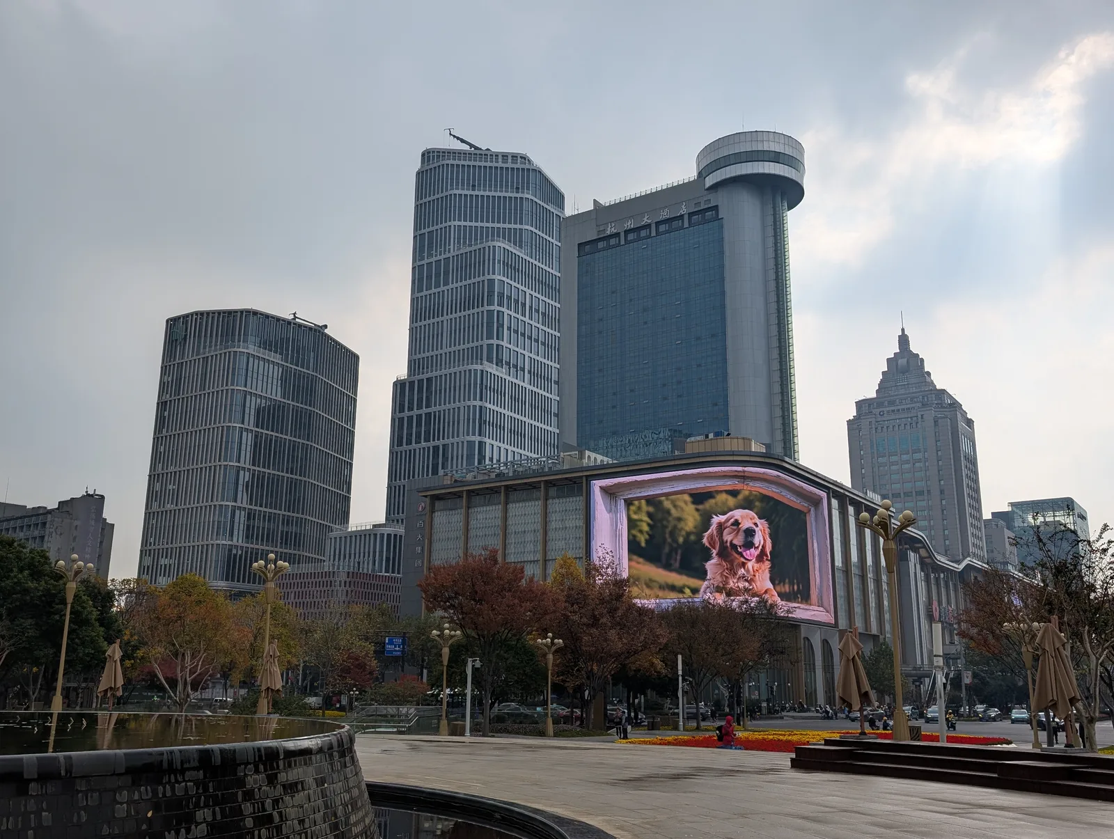Details at Wulin Square Hangzhou — travel photo