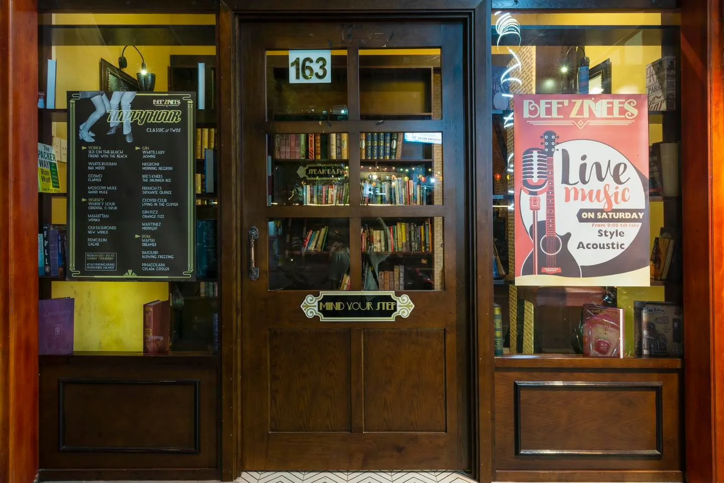 Interior at Beeznees 1920s Hanoi — travel photo