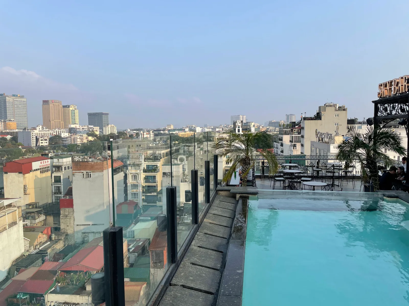 Main view at DUSK Sky Bar Hanoi — travel photo
