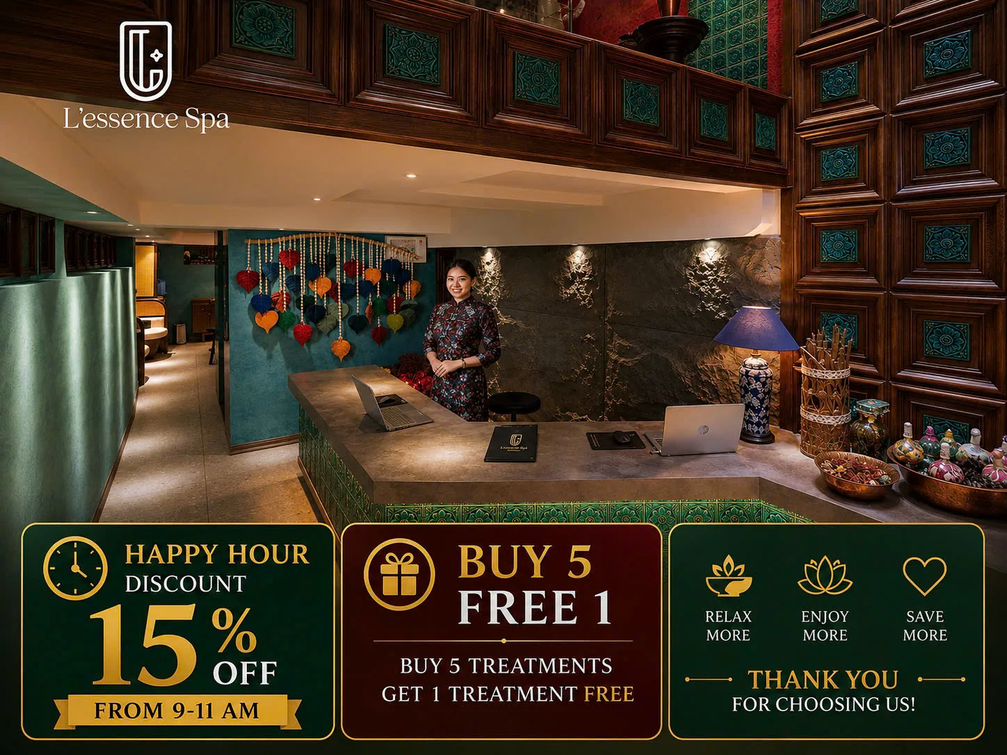 Main view at L'essence Spa - Free Meals Offer Hanoi — travel photo
