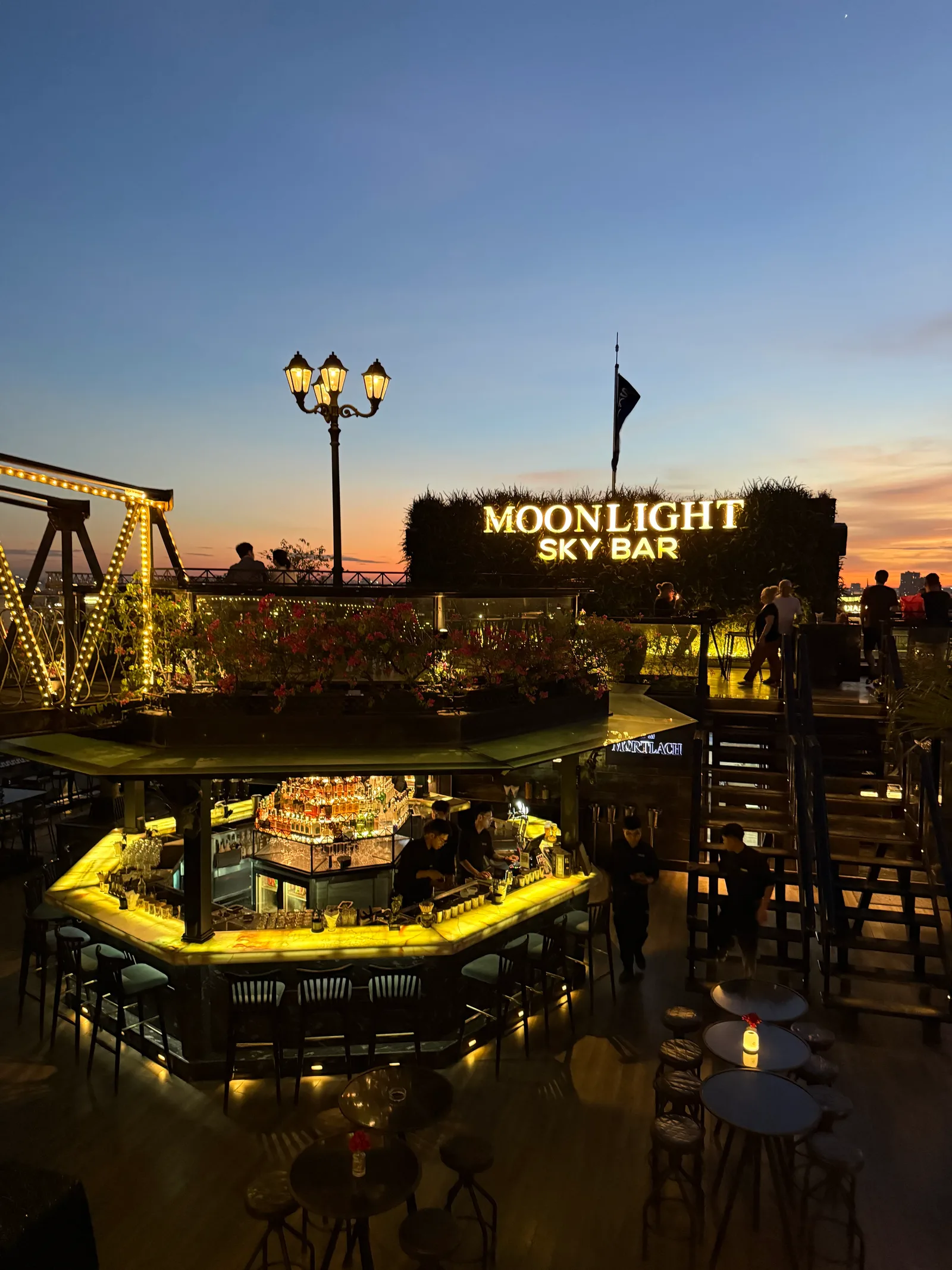 Main view at Moonlight Sky Bar Hanoi — travel photo