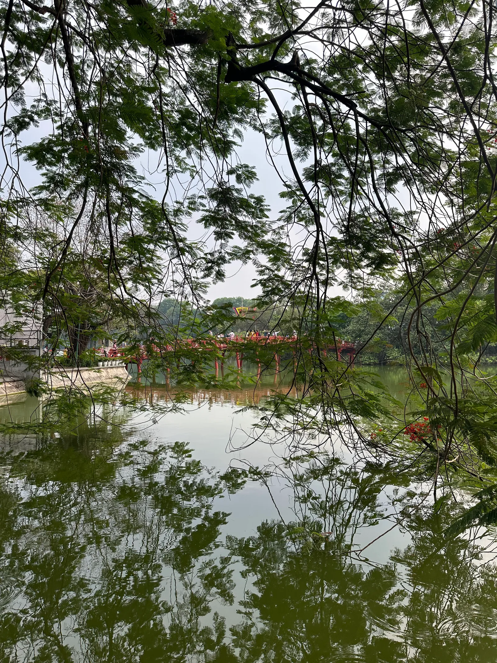Atmosphere at Ngoc Son Temple Hanoi — travel photo