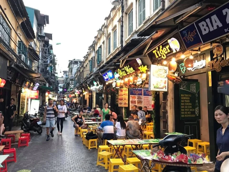 Details at Ta Hien Beer Street Hanoi — travel photo