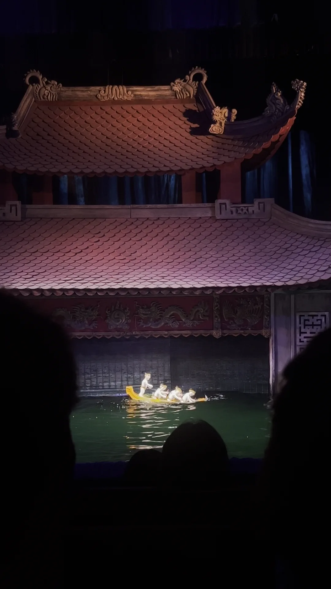 Interior at Thang Long Water Puppet Theatre Hanoi — travel photo