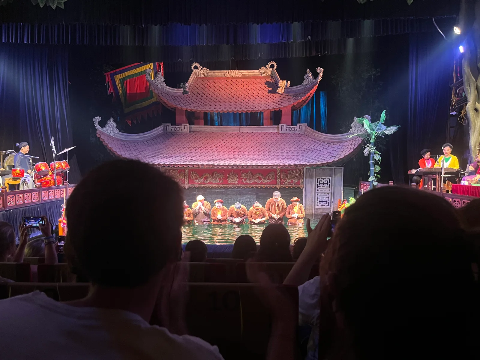 Details at Thang Long Water Puppet Theatre Hanoi — travel photo