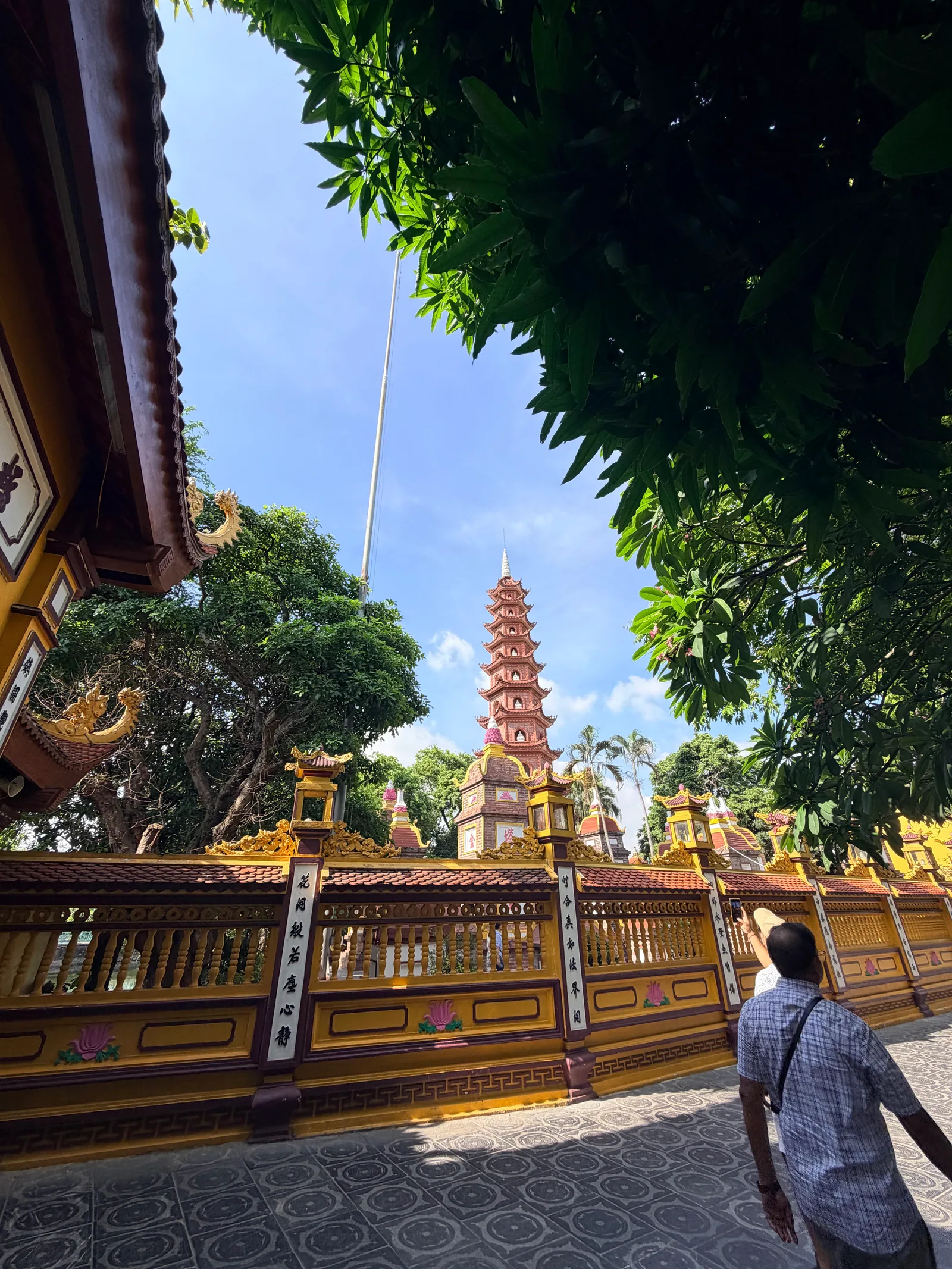 Interior at Tran Quoc Pagoda Hanoi — travel photo