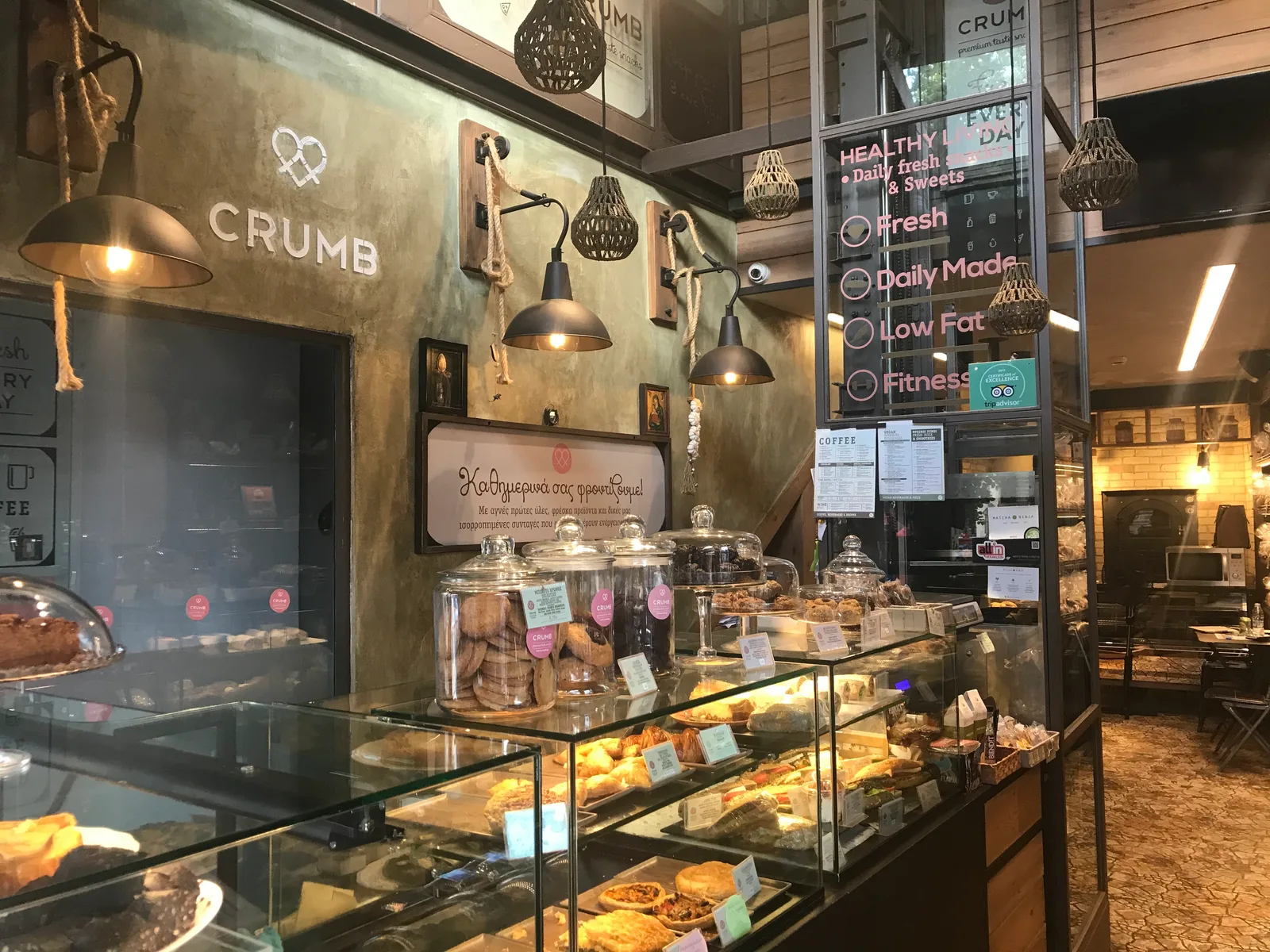 Main view at Crumb Healthy Living Lab (Εργαστήριο) Heraklion — travel photo