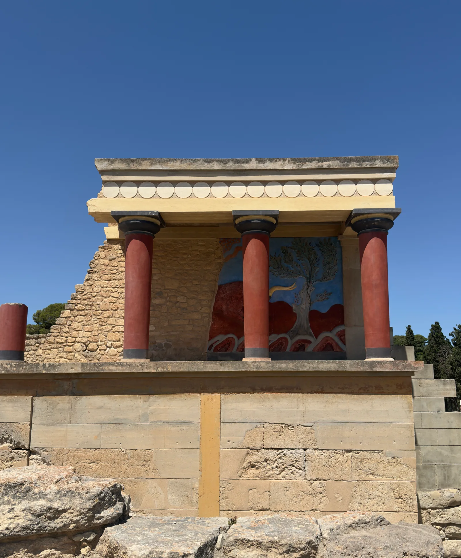 Main view at Knossos Palace Heraklion — travel photo