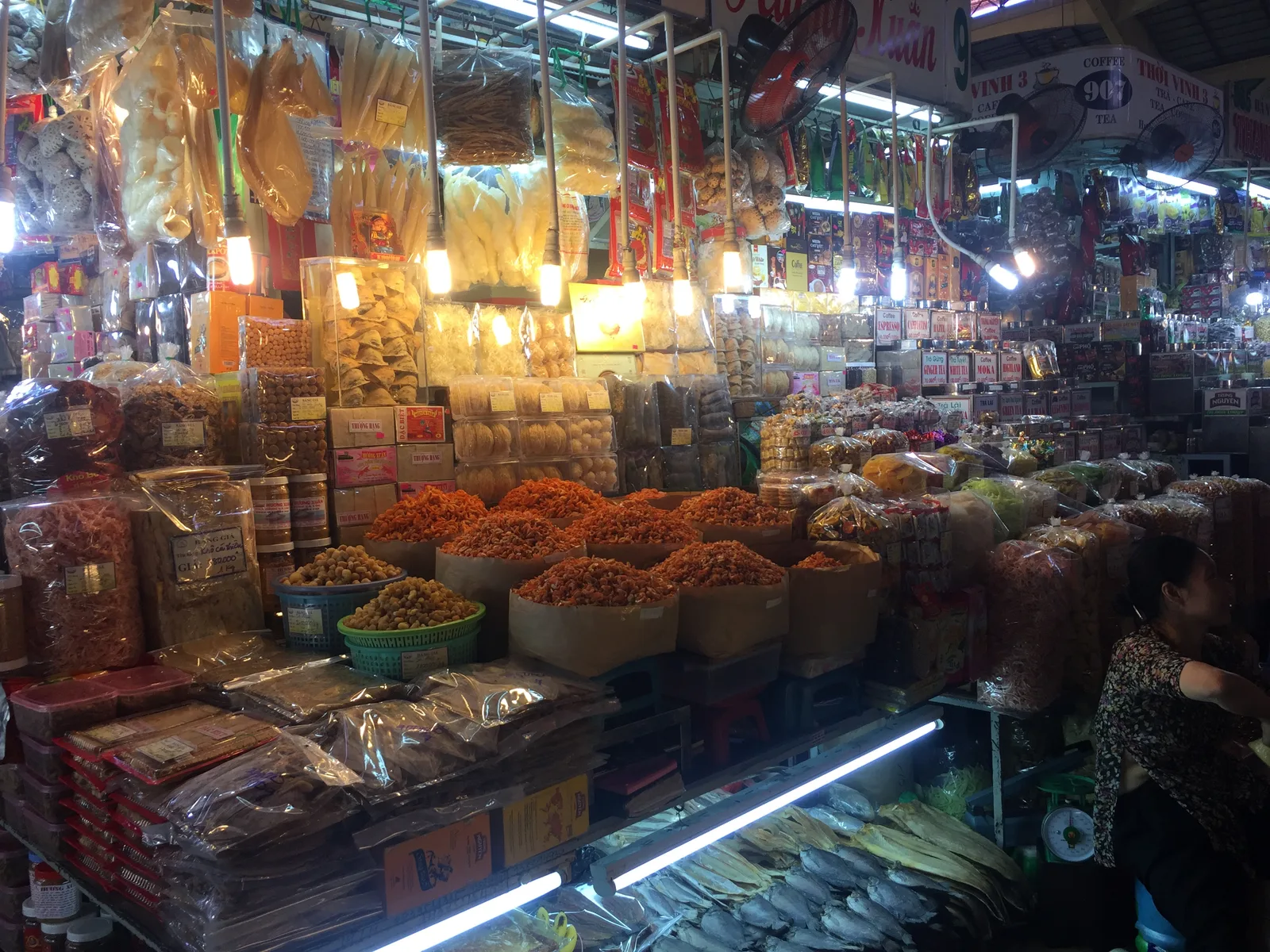 Interior at Ben Thanh Market Ho Chi Minh City — travel photo