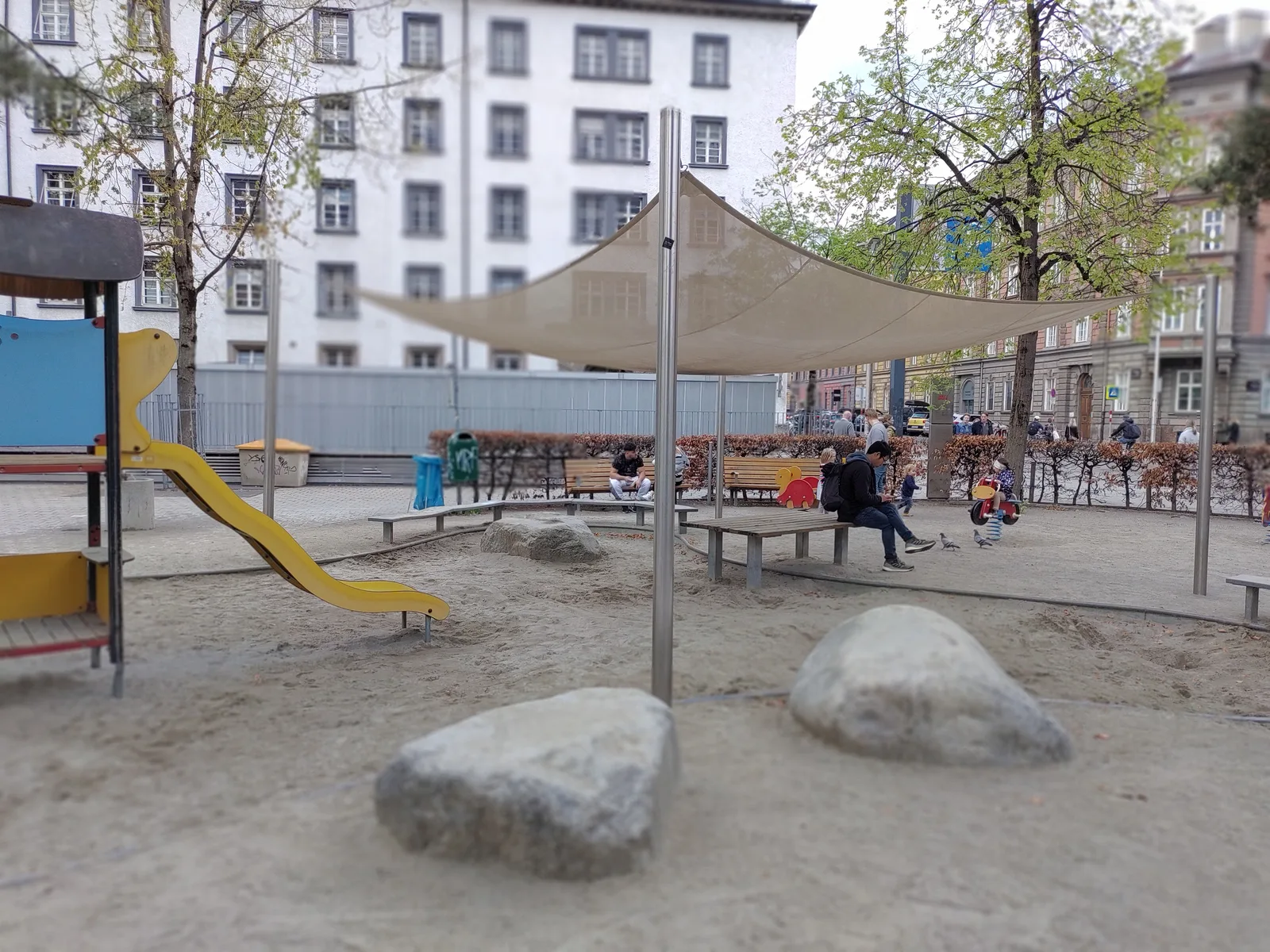 Main view at Adolf-Pichler-Platz Innsbruck Innsbruck — travel photo