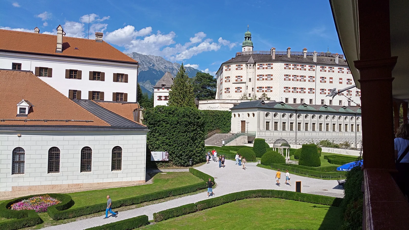 Main view at Ambras Castle Innsbruck Innsbruck — travel photo
