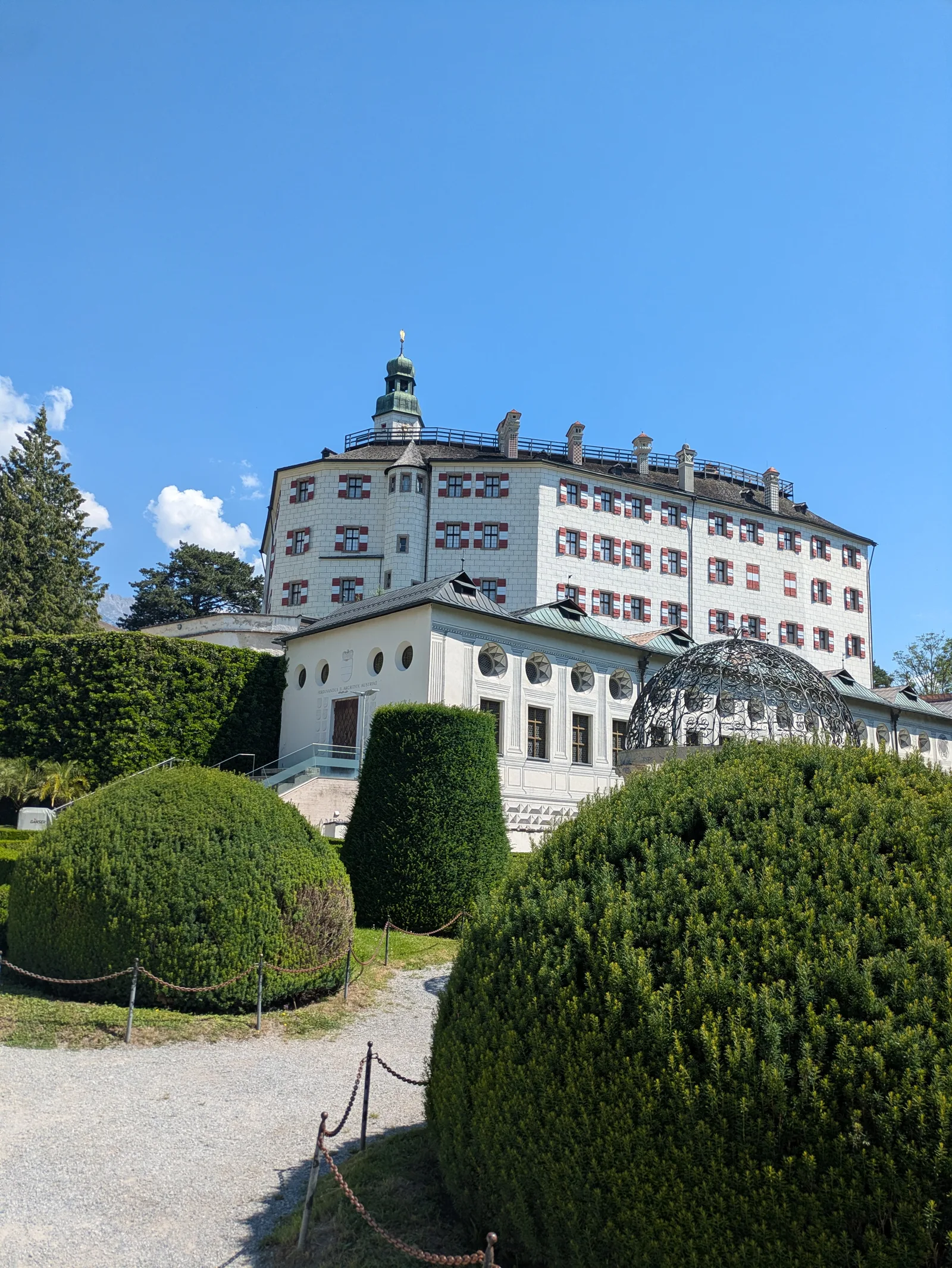 Interior at Ambraser Schloss Park Innsbruck — travel photo