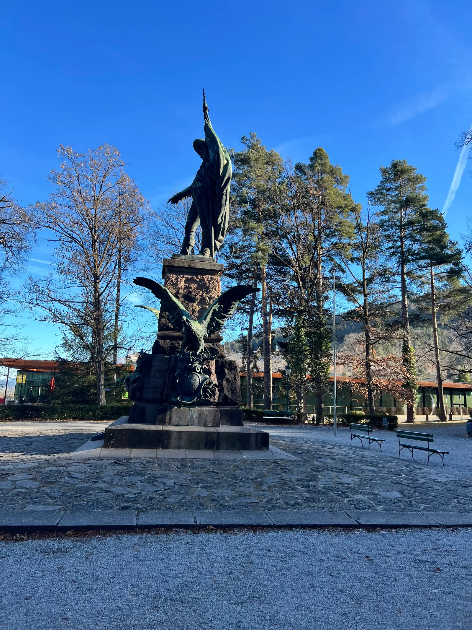 Main view at Andreas Hofer monument Innsbruck — travel photo