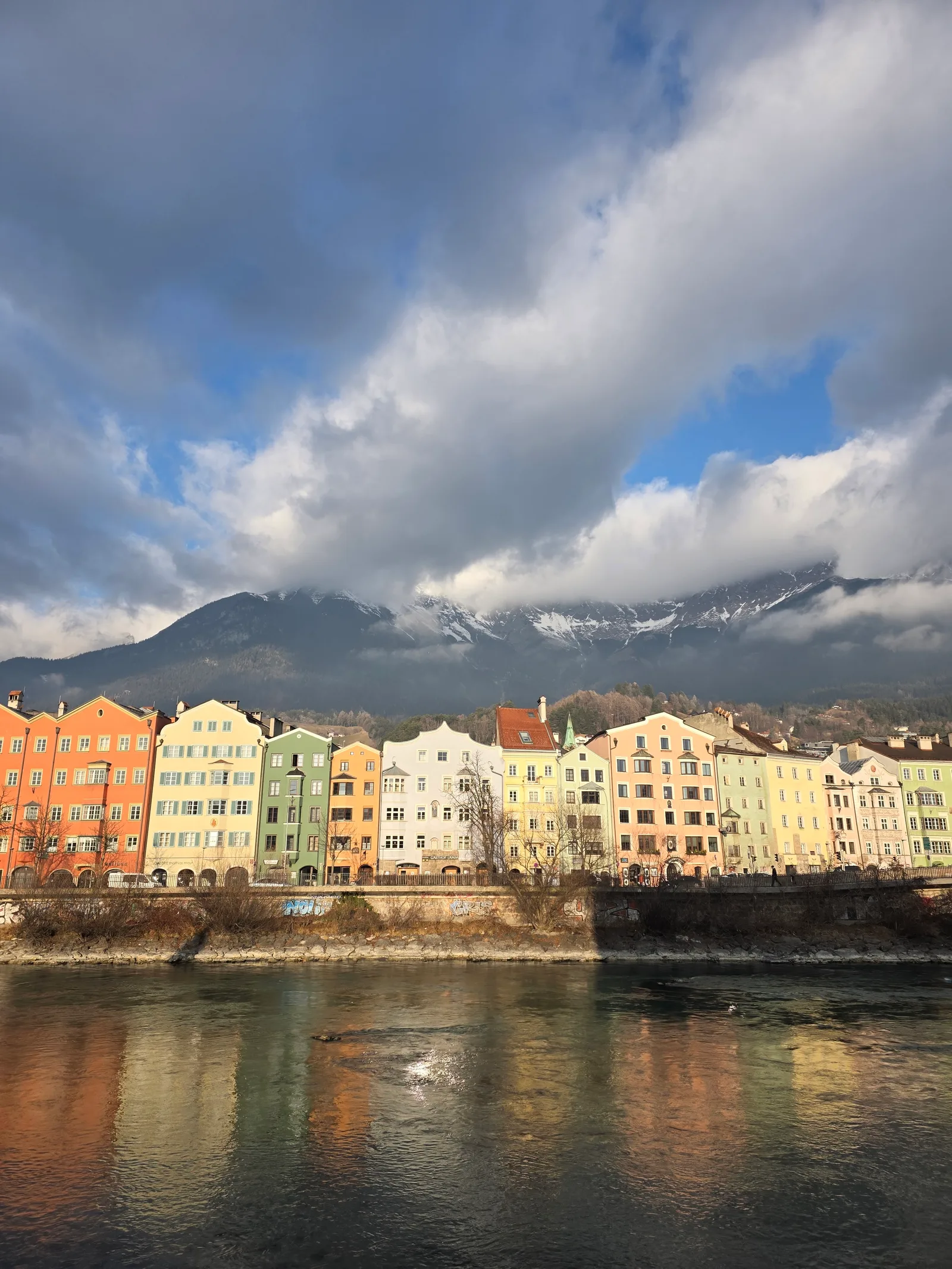 Atmosphere at Colourful Houses Innsbruck Innsbruck — travel photo