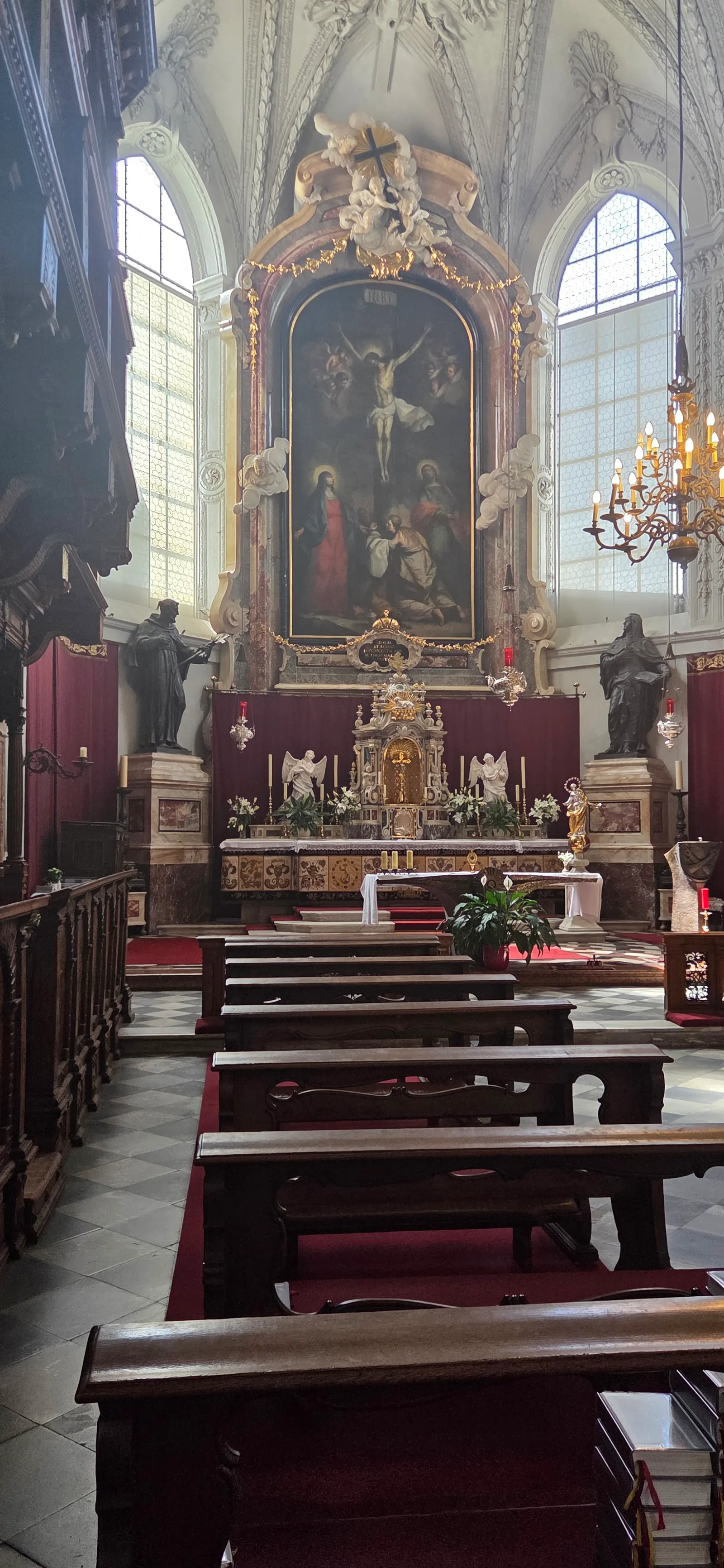 Main view at Court Church Innsbruck Innsbruck — travel photo