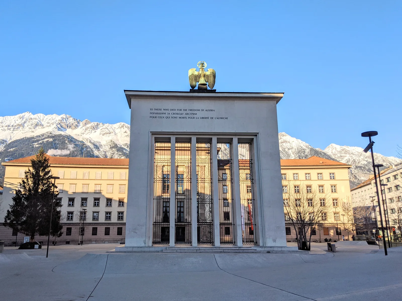 Interior at Liberation Monument Innsbruck — travel photo