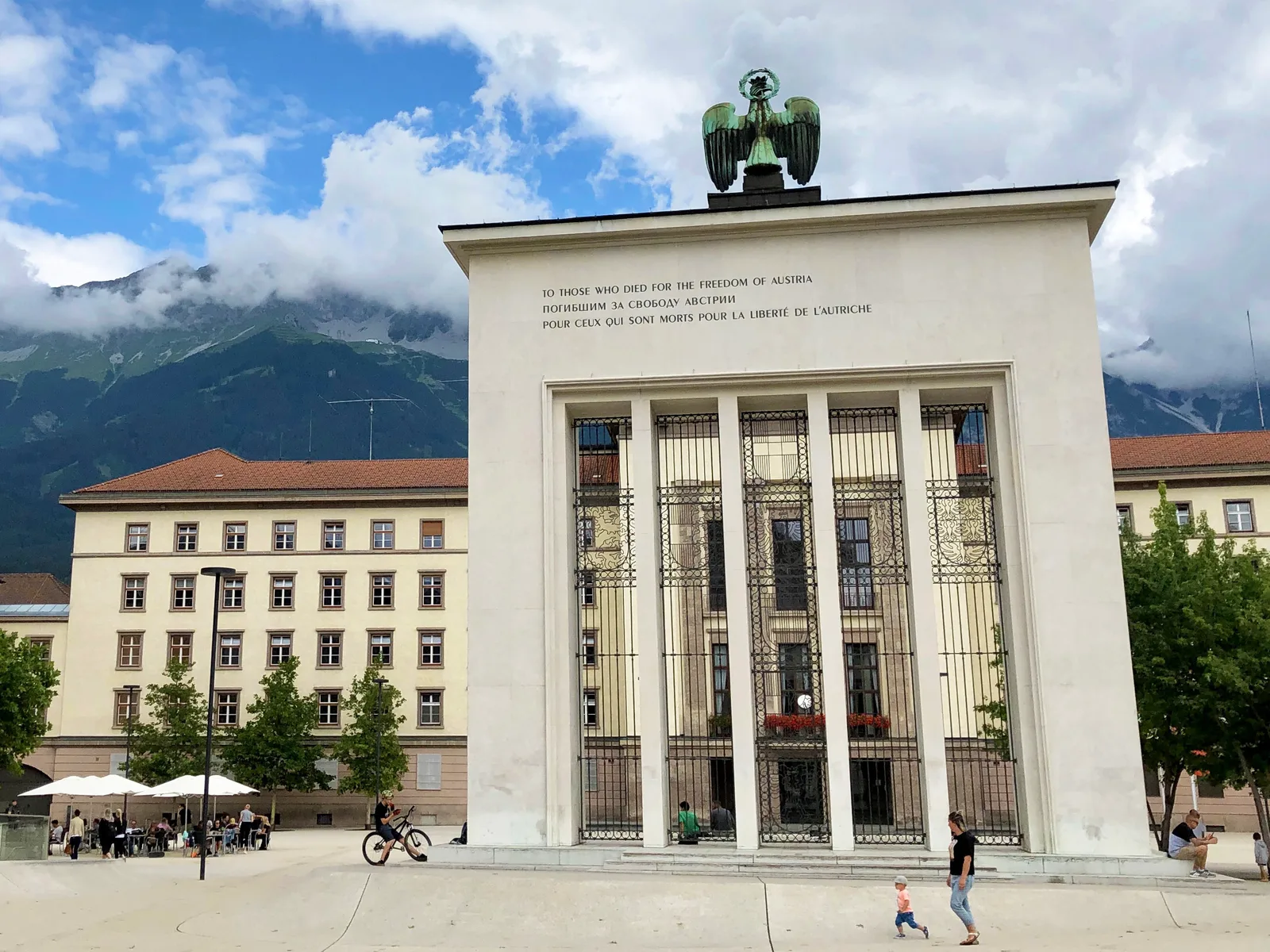 Atmosphere at Liberation Monument Innsbruck — travel photo
