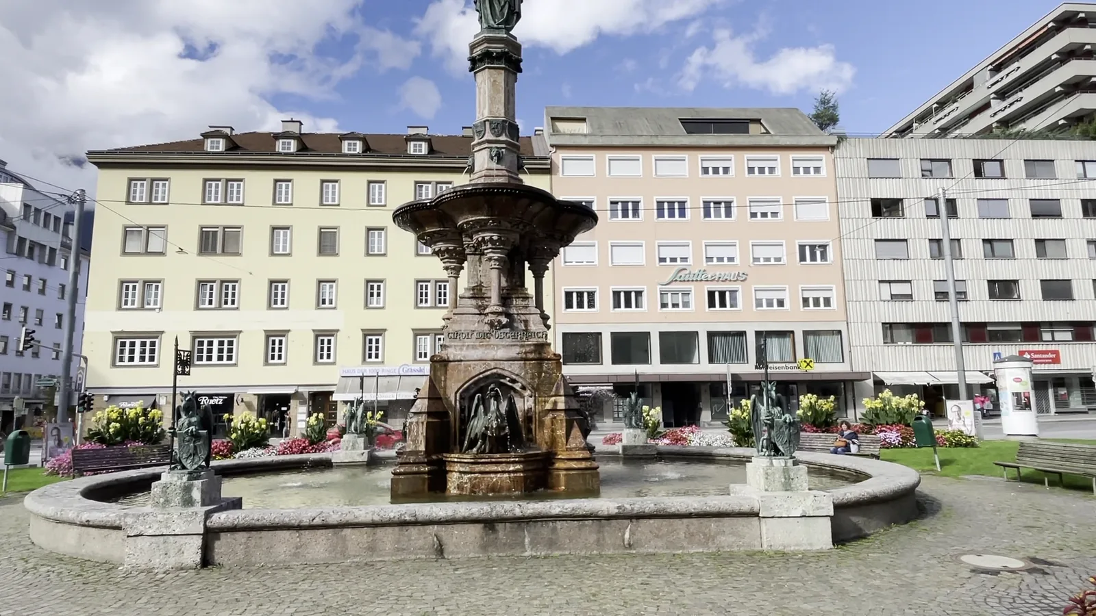 Atmosphere at Rudolfsbrunnen Innsbruck — travel photo