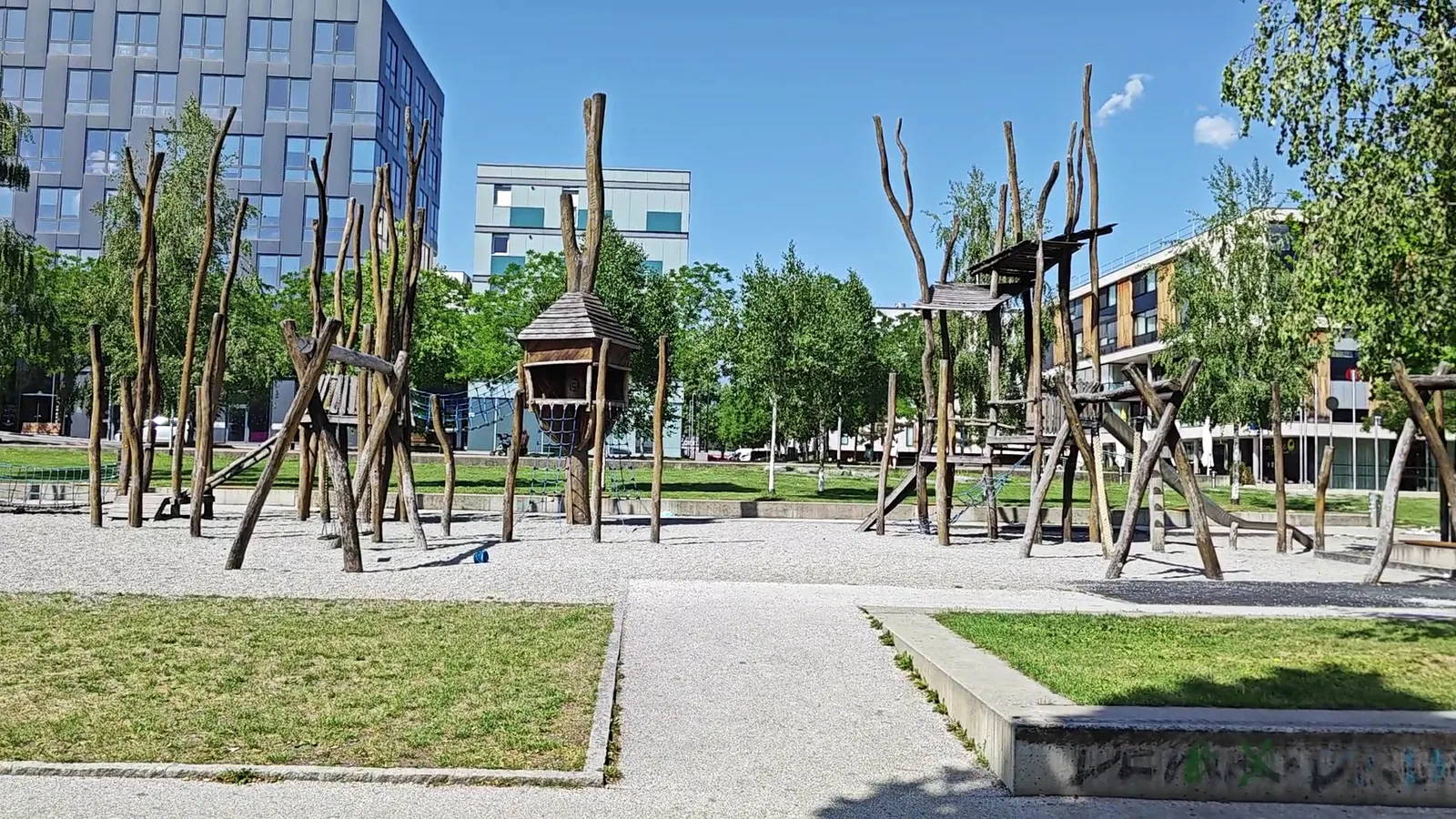 Main view at Tivoli Spielplatz Innsbruck — travel photo