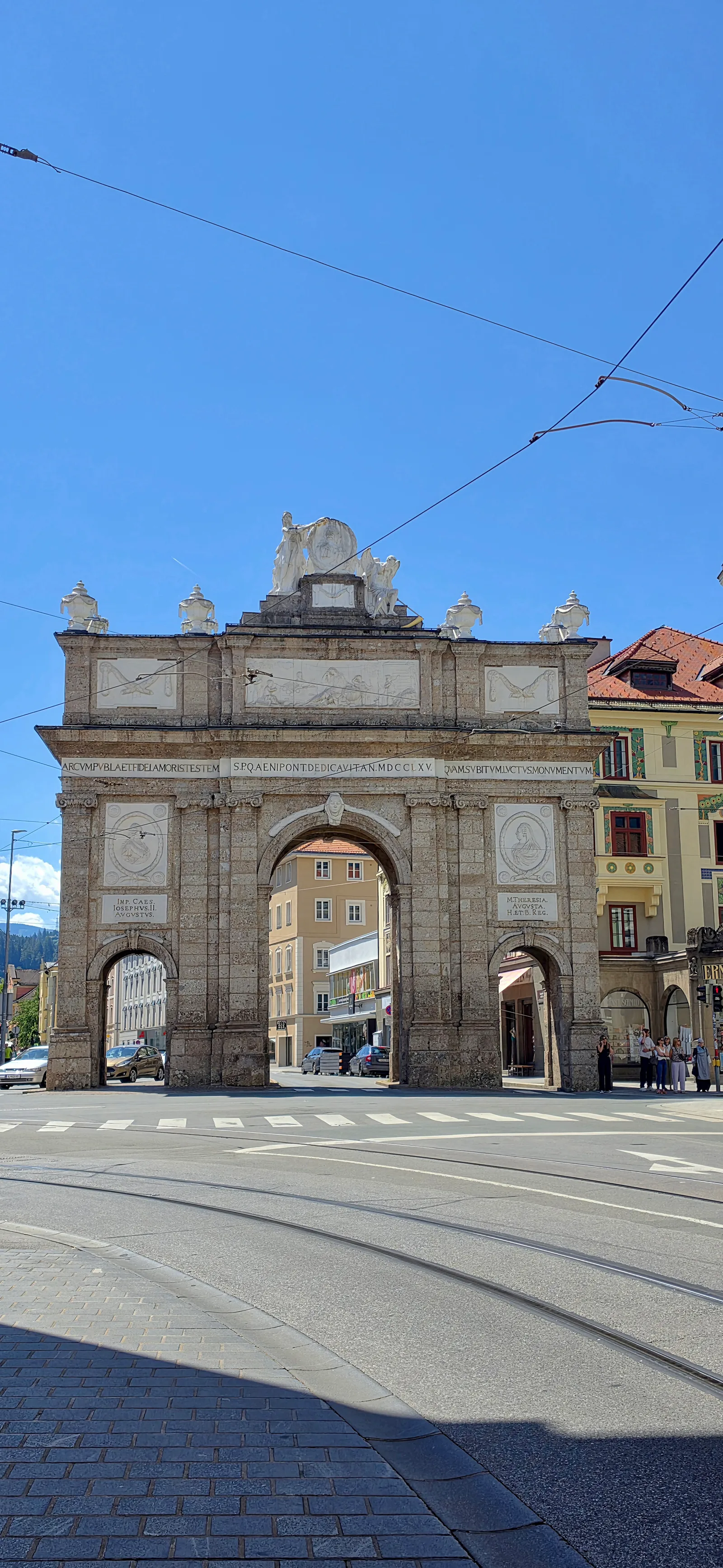 Details at Triumphal Arch Innsbruck — travel photo