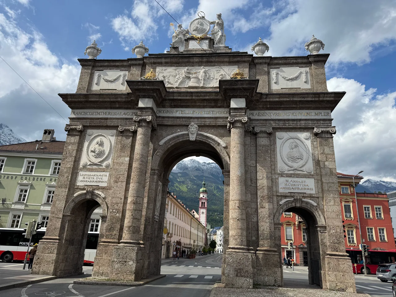 Triumphal Arch — rainy day guide Innsbruck