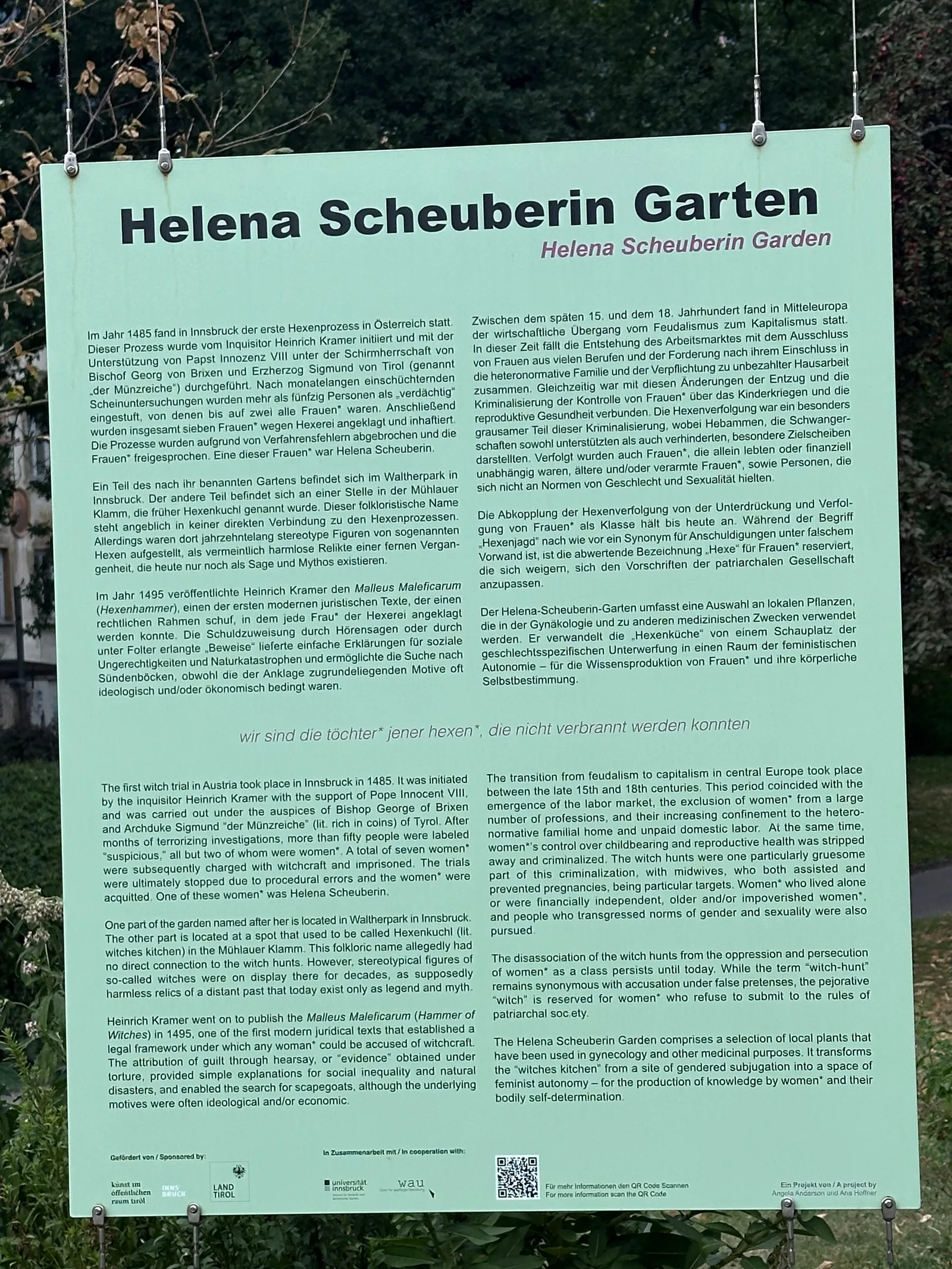 Atmosphere at Walther Park Innsbruck — travel photo