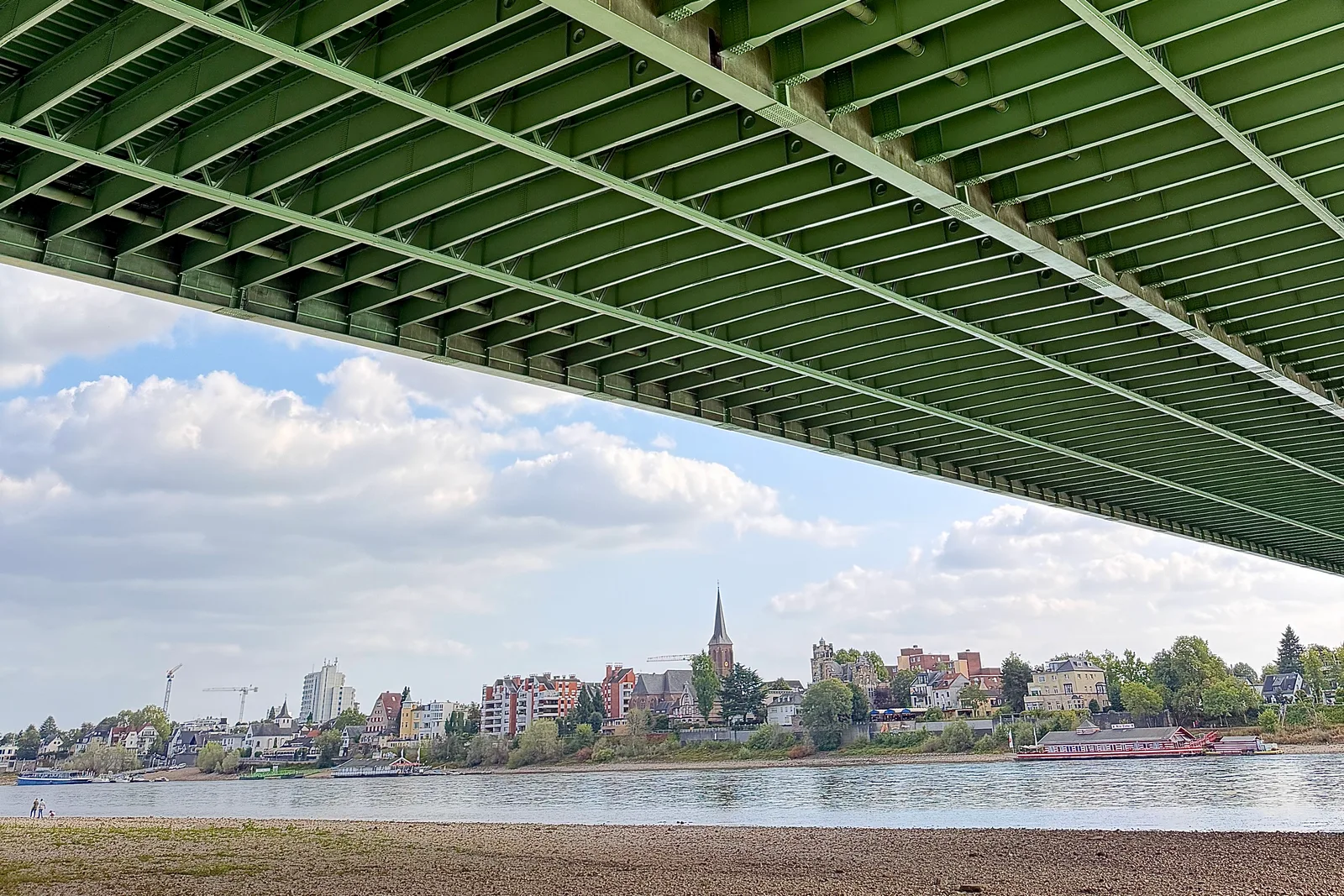 Main view at Cologne Rodenkirchen Bridge Köln — travel photo