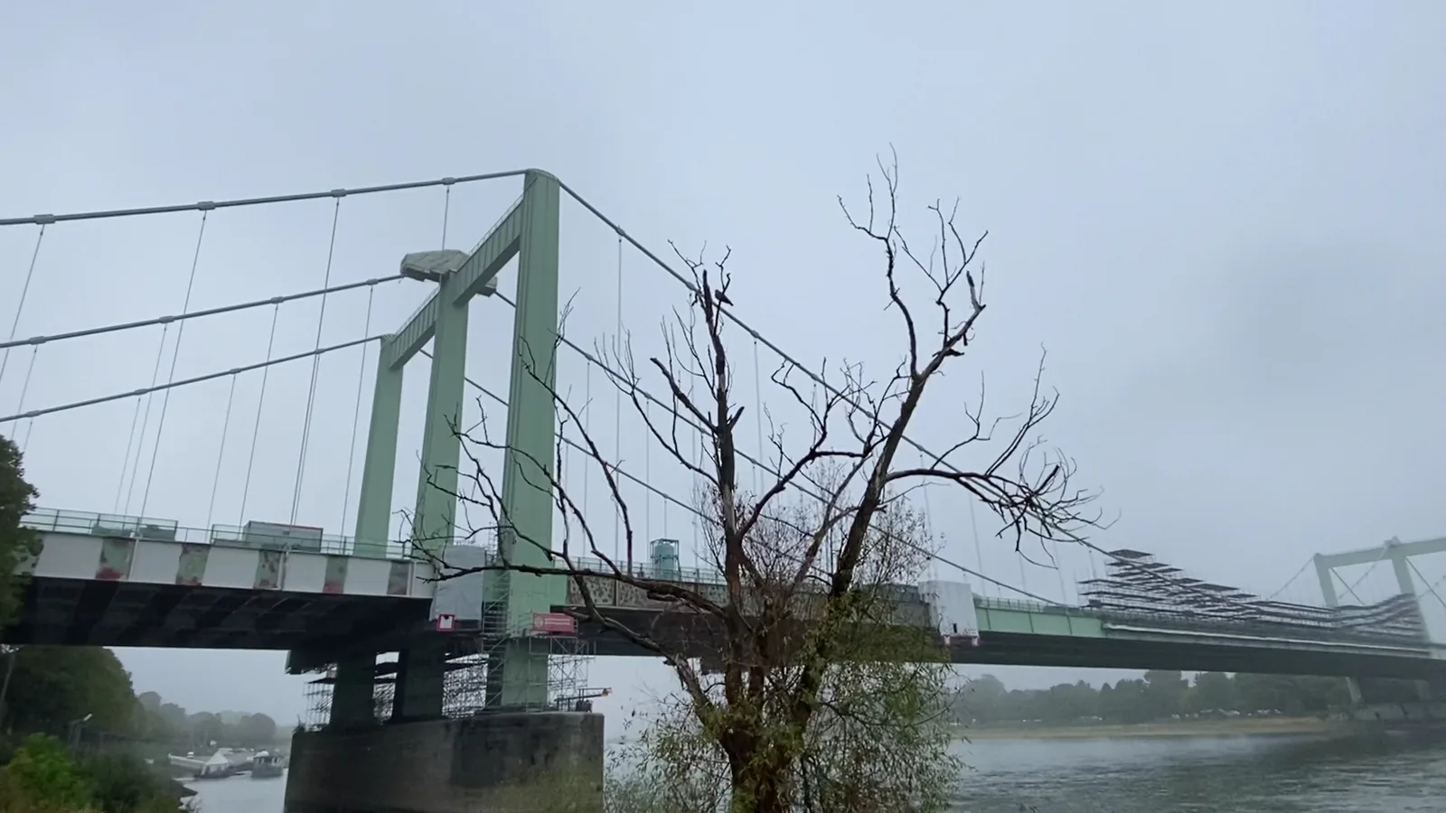 Details at Cologne Rodenkirchen Bridge Köln — travel photo
