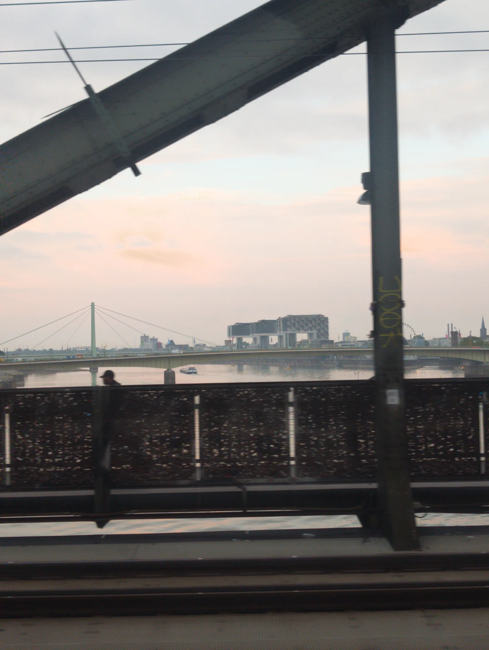 Main view at Hohenzollern Bridge Köln — travel photo