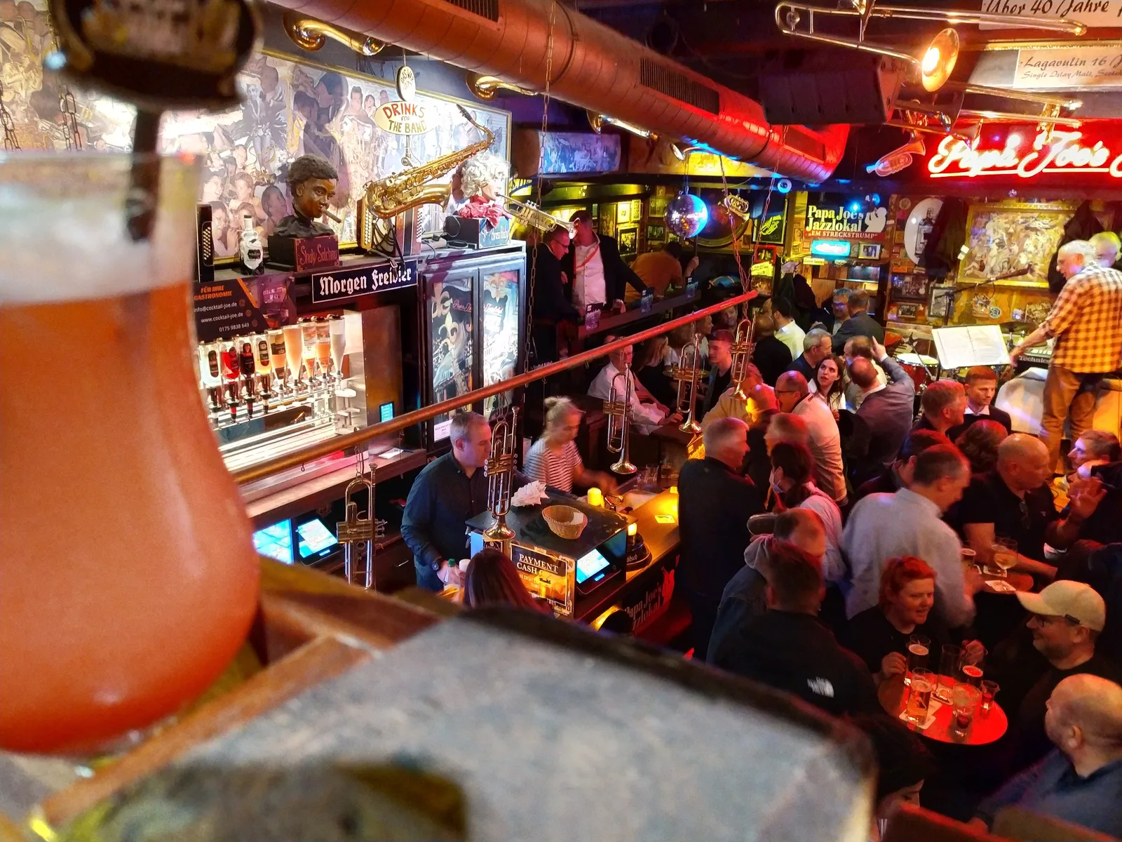 Details at Papa Joe's Jazz Bar Köln — travel photo