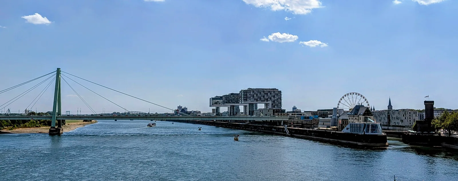 Main view at Severinsbrücke Köln — travel photo