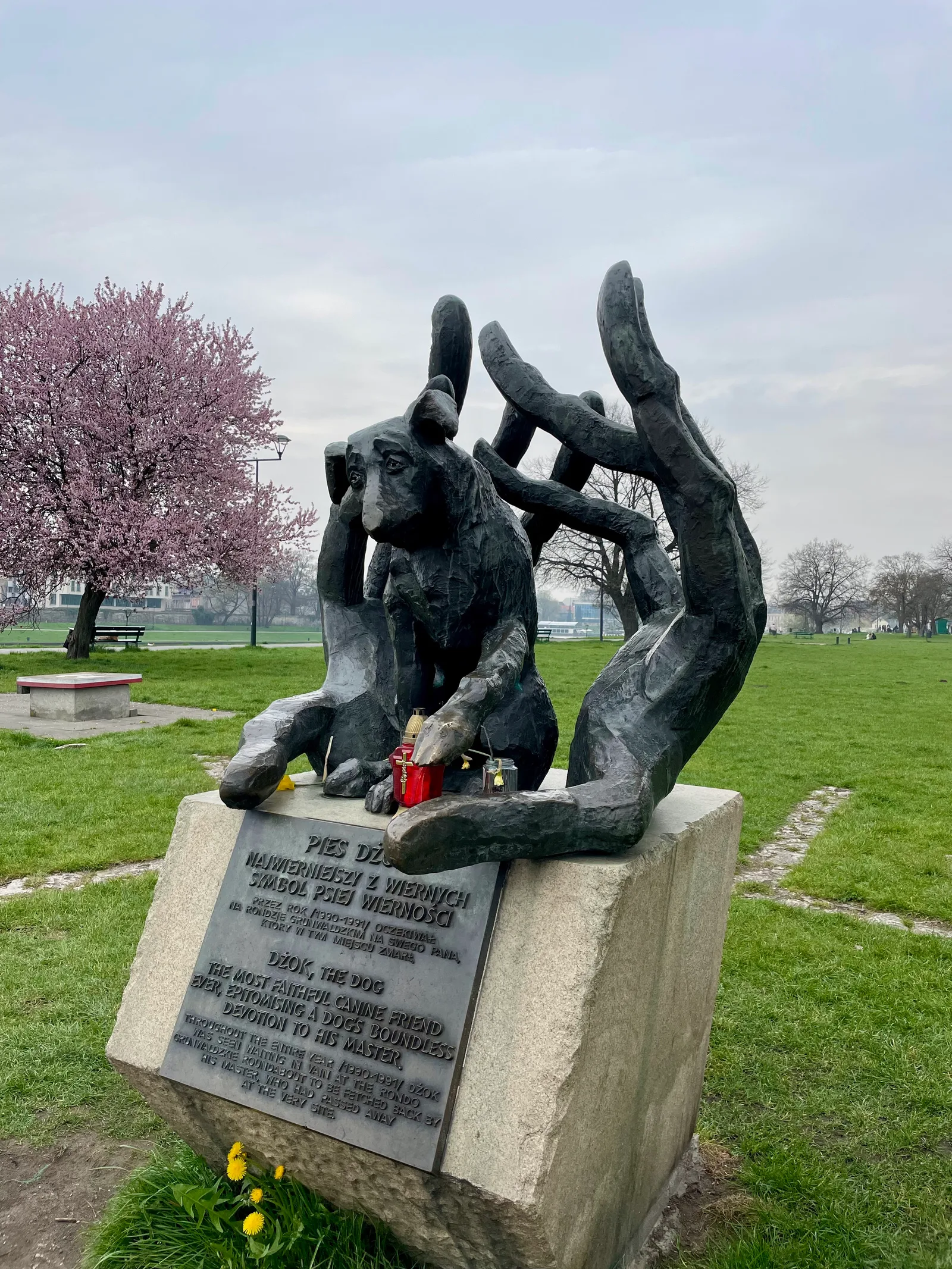 Atmosphere at Dżok The Dog monument Kraków — travel photo
