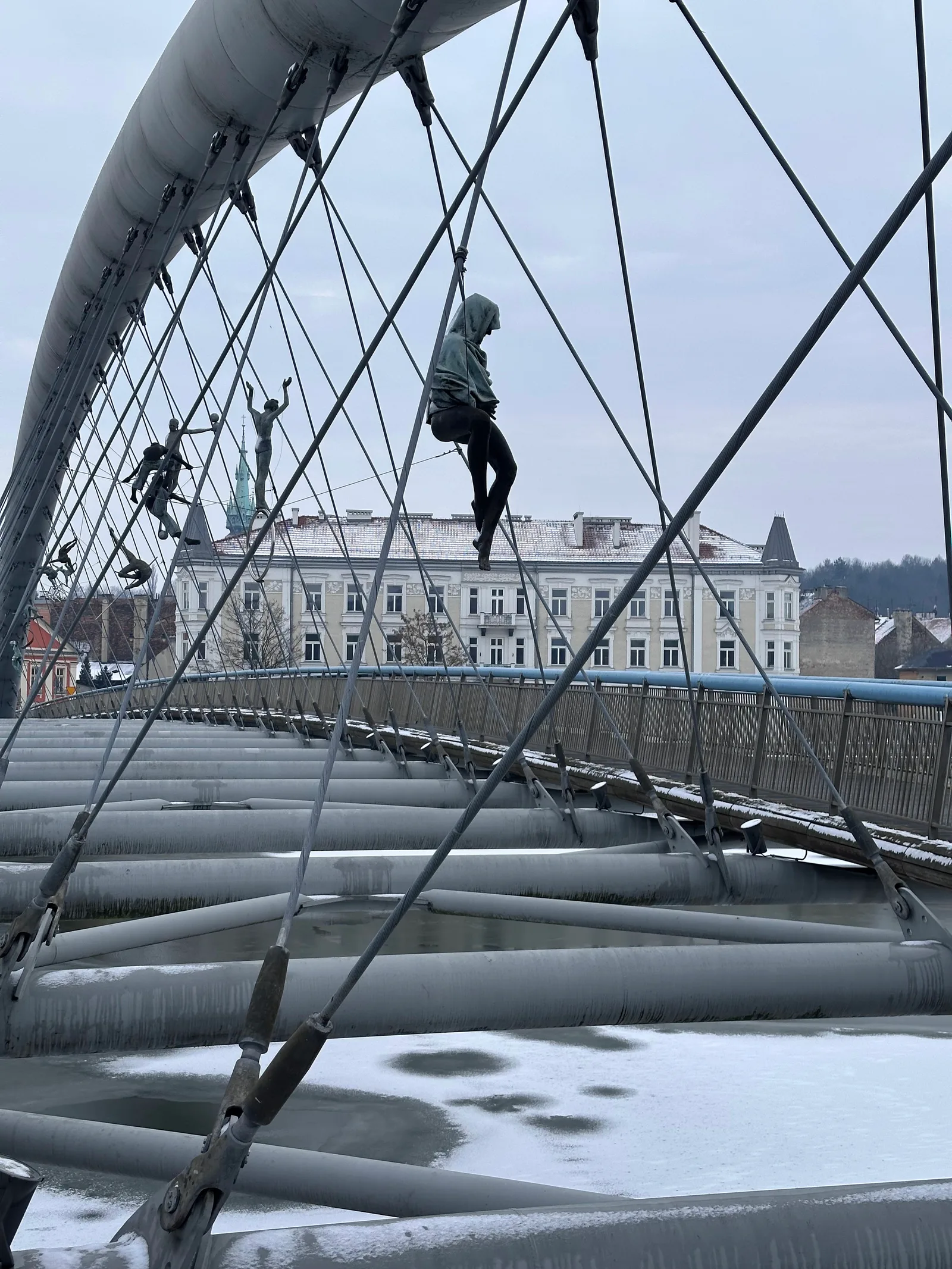 Main view at Father Bernatek’s Bridge Kraków — travel photo