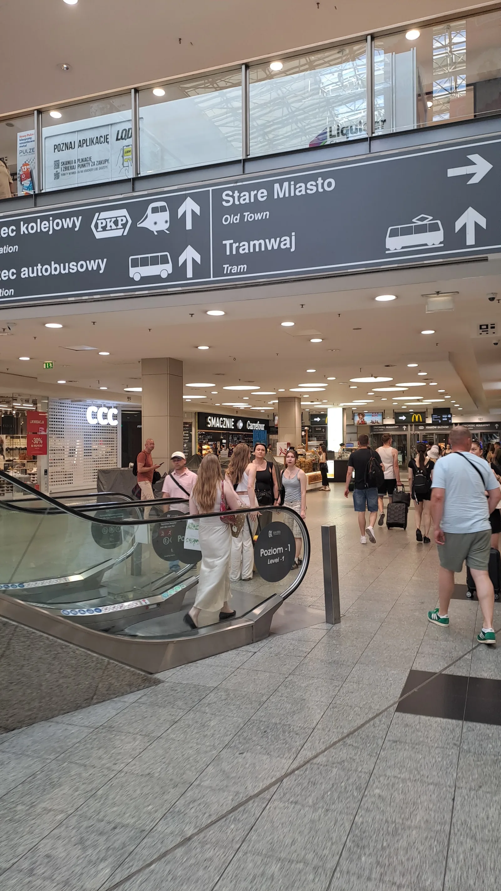 Atmosphere at Galeria Krakowska Shopping Mall Kraków — travel photo