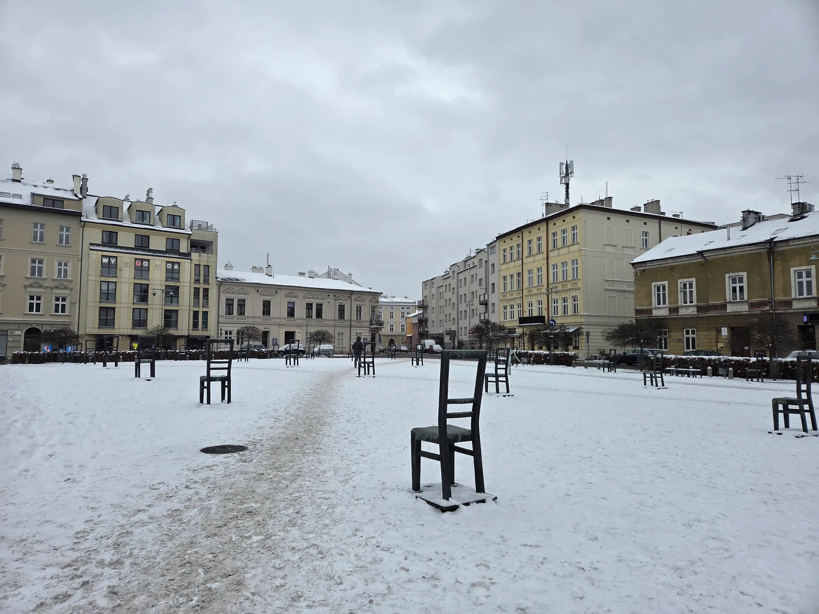 Main view at Ghetto Heroes Square Kraków — travel photo