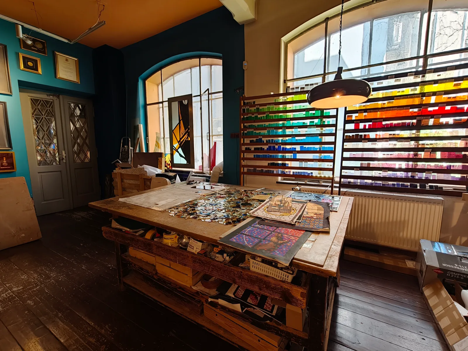 Atmosphere at muWi Stained Glass Museum Kraków — travel photo