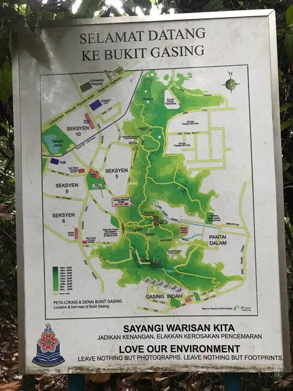 Details at Kerinchi Hill Forest Park Kuala Lumpur — travel photo