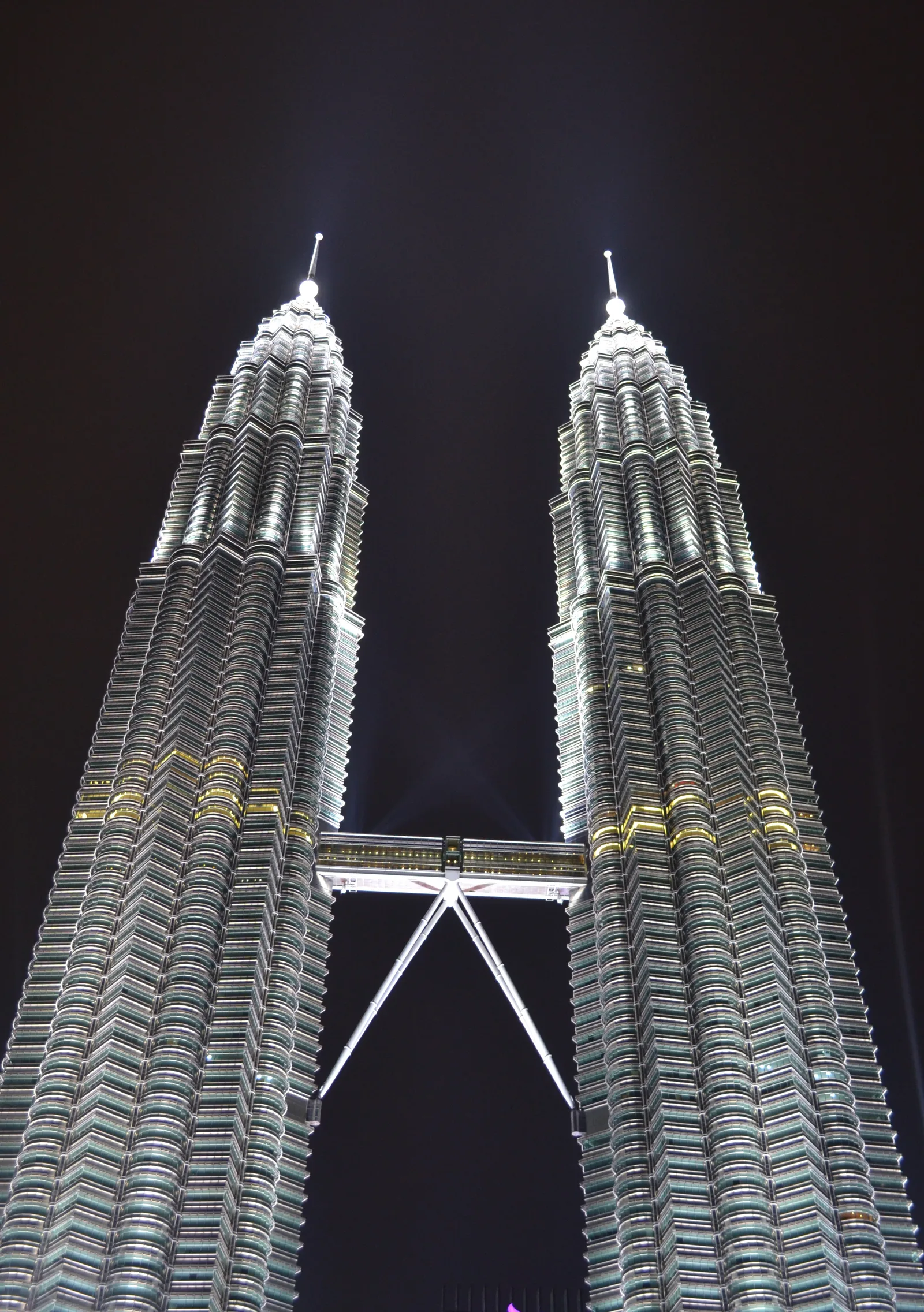 Main view at Petronas Twin Towers Kuala Lumpur — travel photo